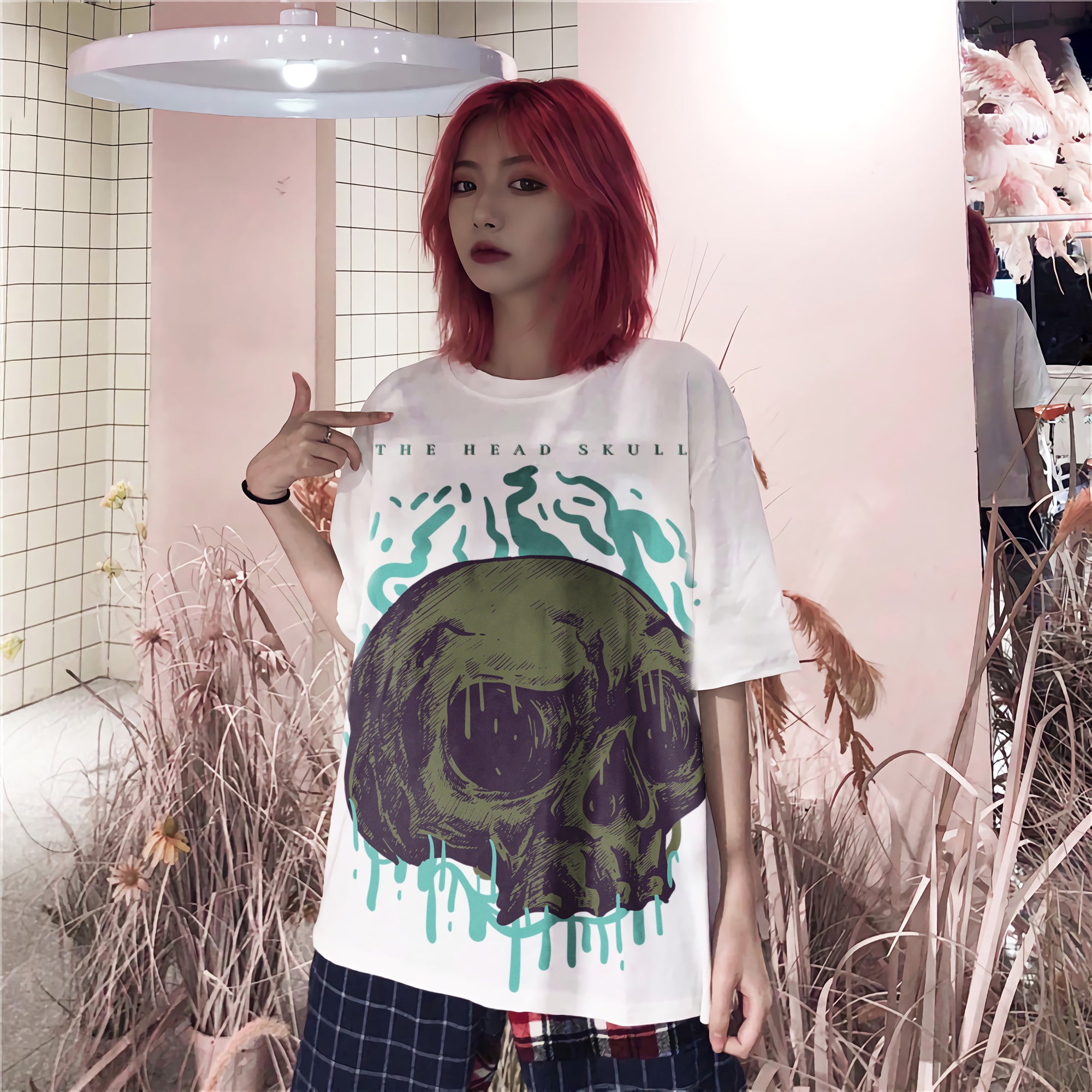 Oversize graphic T-shirt Head Skull