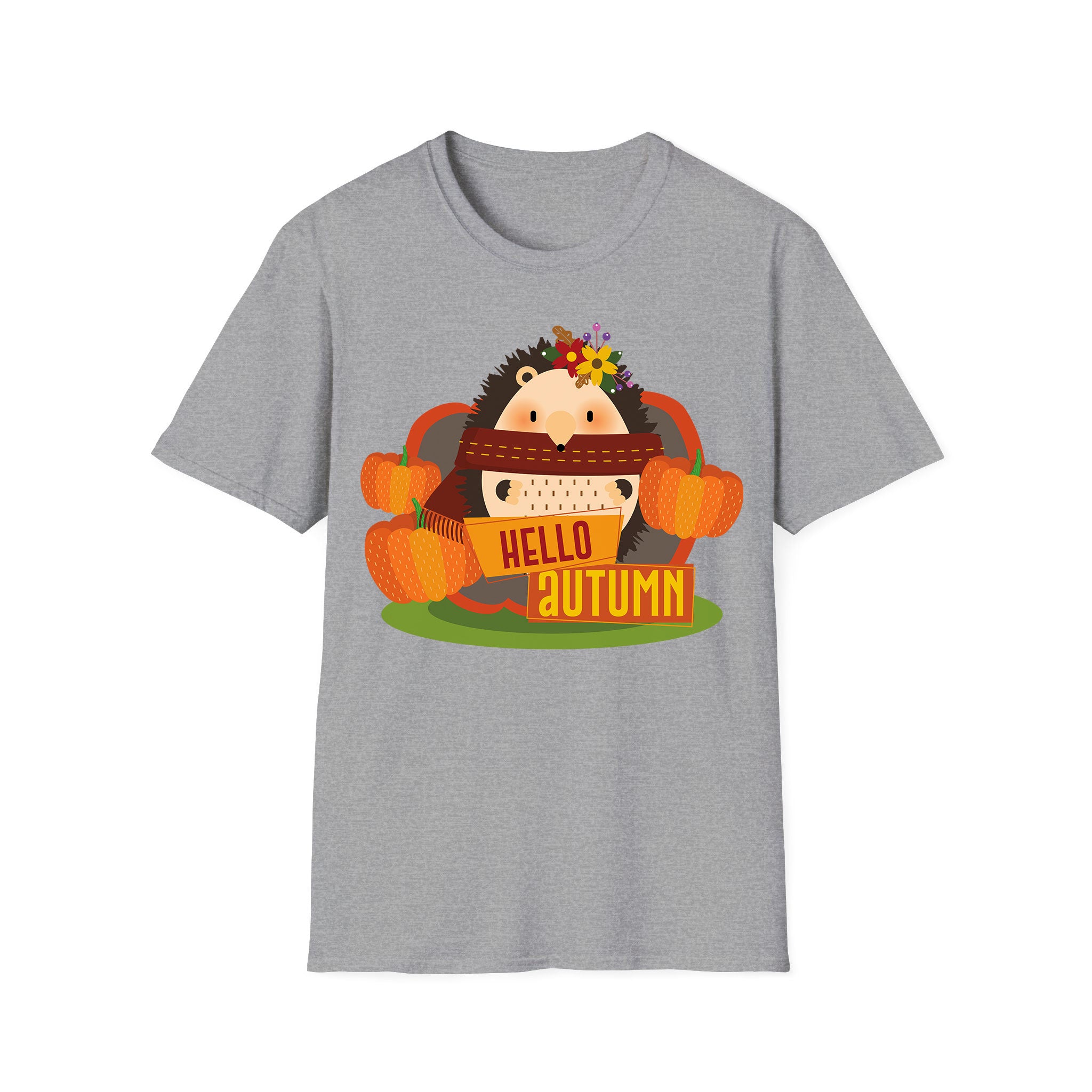 Autumn T-shirt Hedgehog in Pumpkin