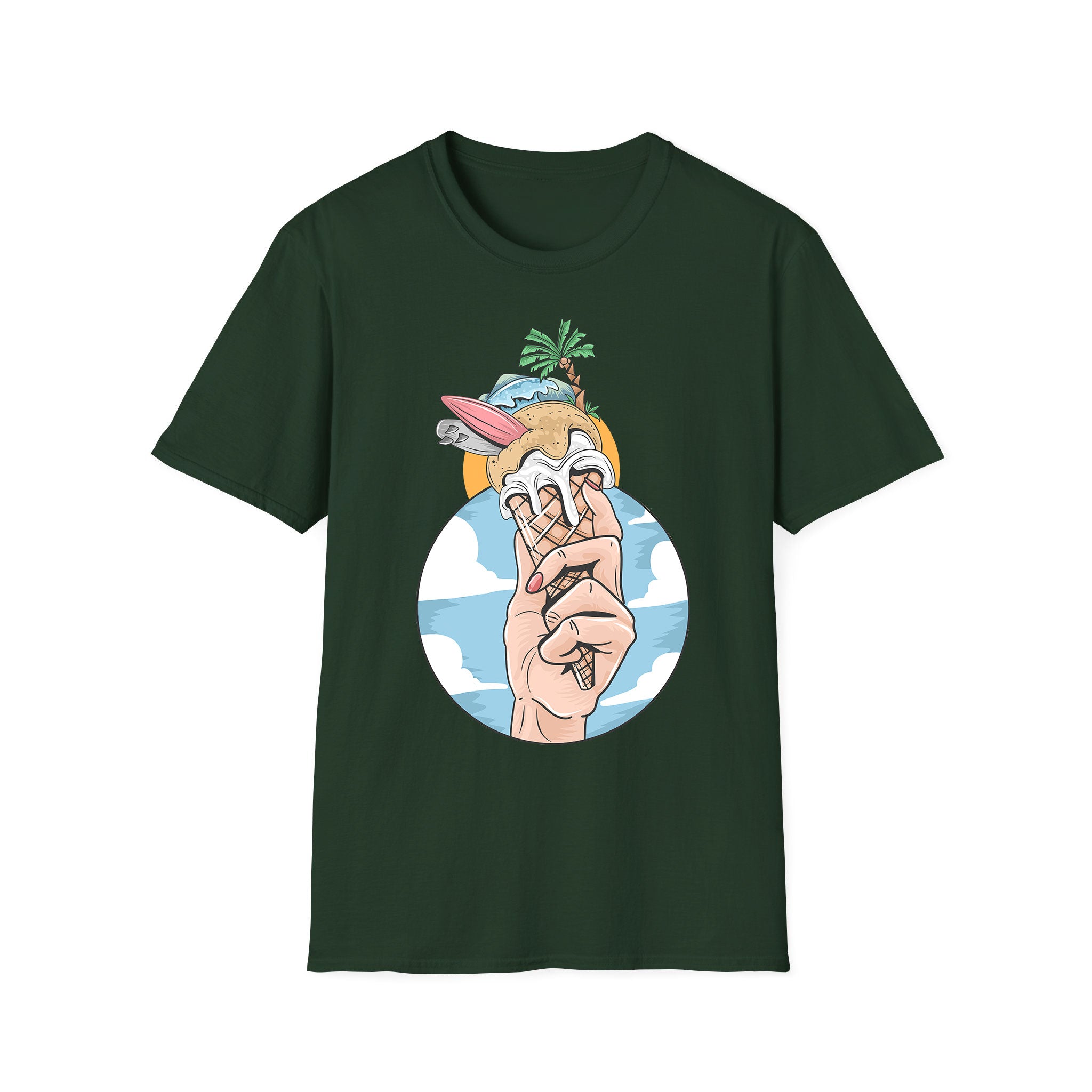 Summer unisex T-shirt Ice Cream Beach