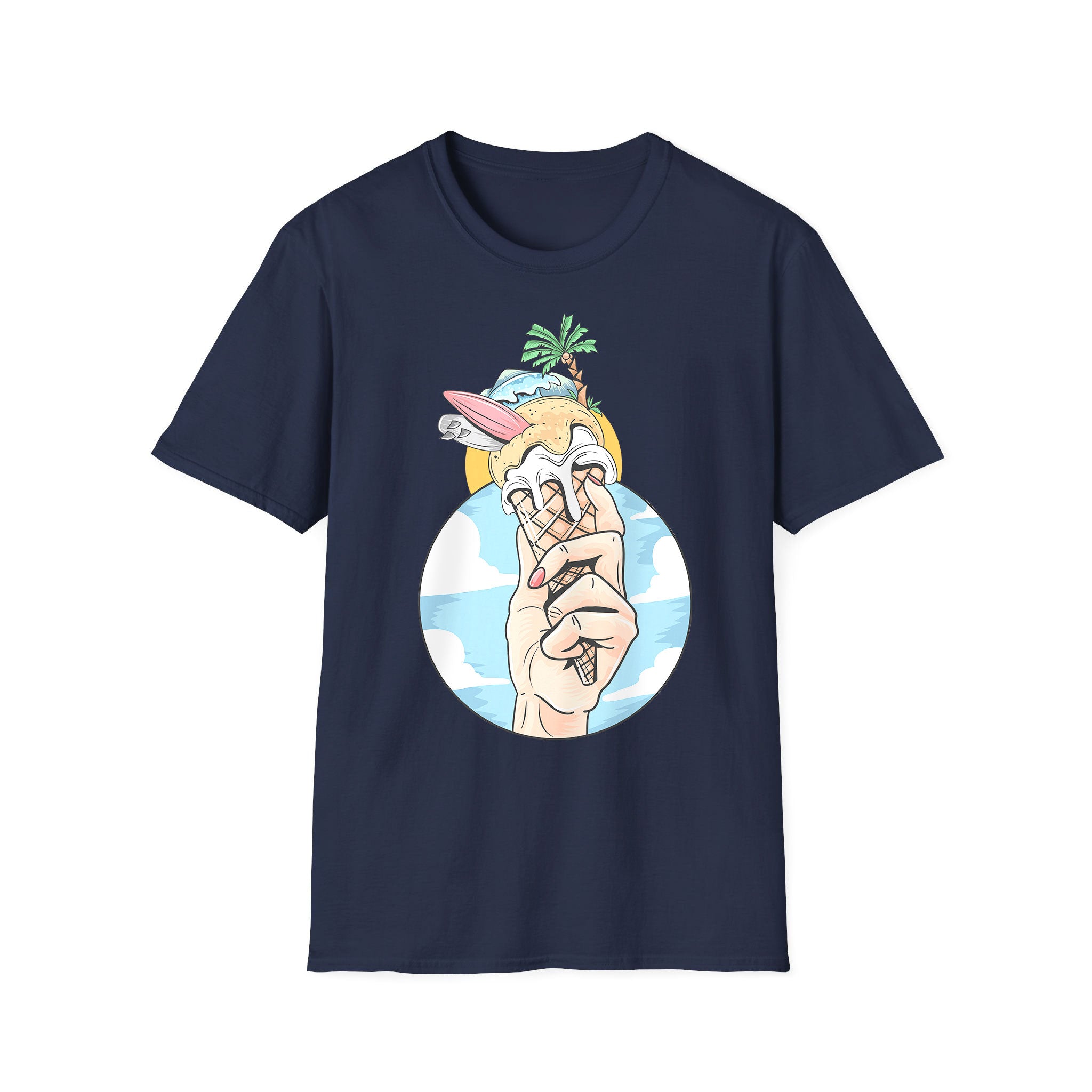 Summer unisex T-shirt Ice Cream Beach