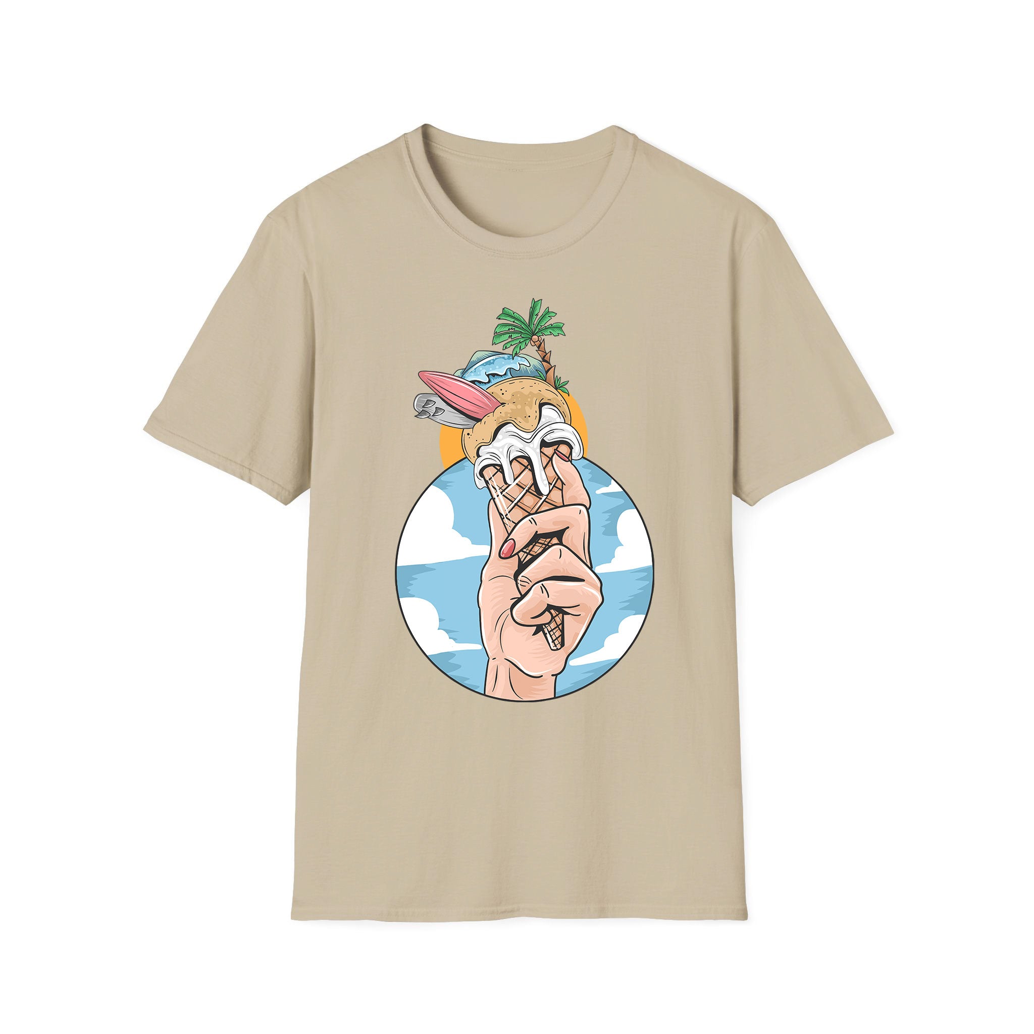 Summer unisex T-shirt Ice Cream Beach