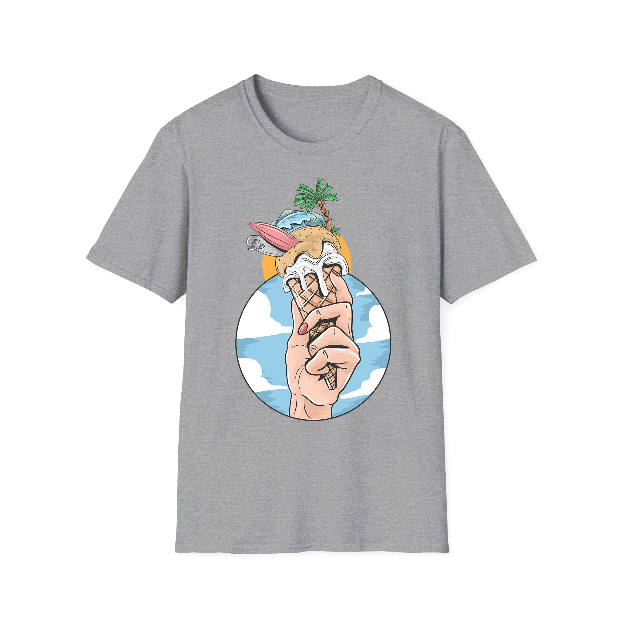 Summer unisex T-shirt Ice Cream Beach