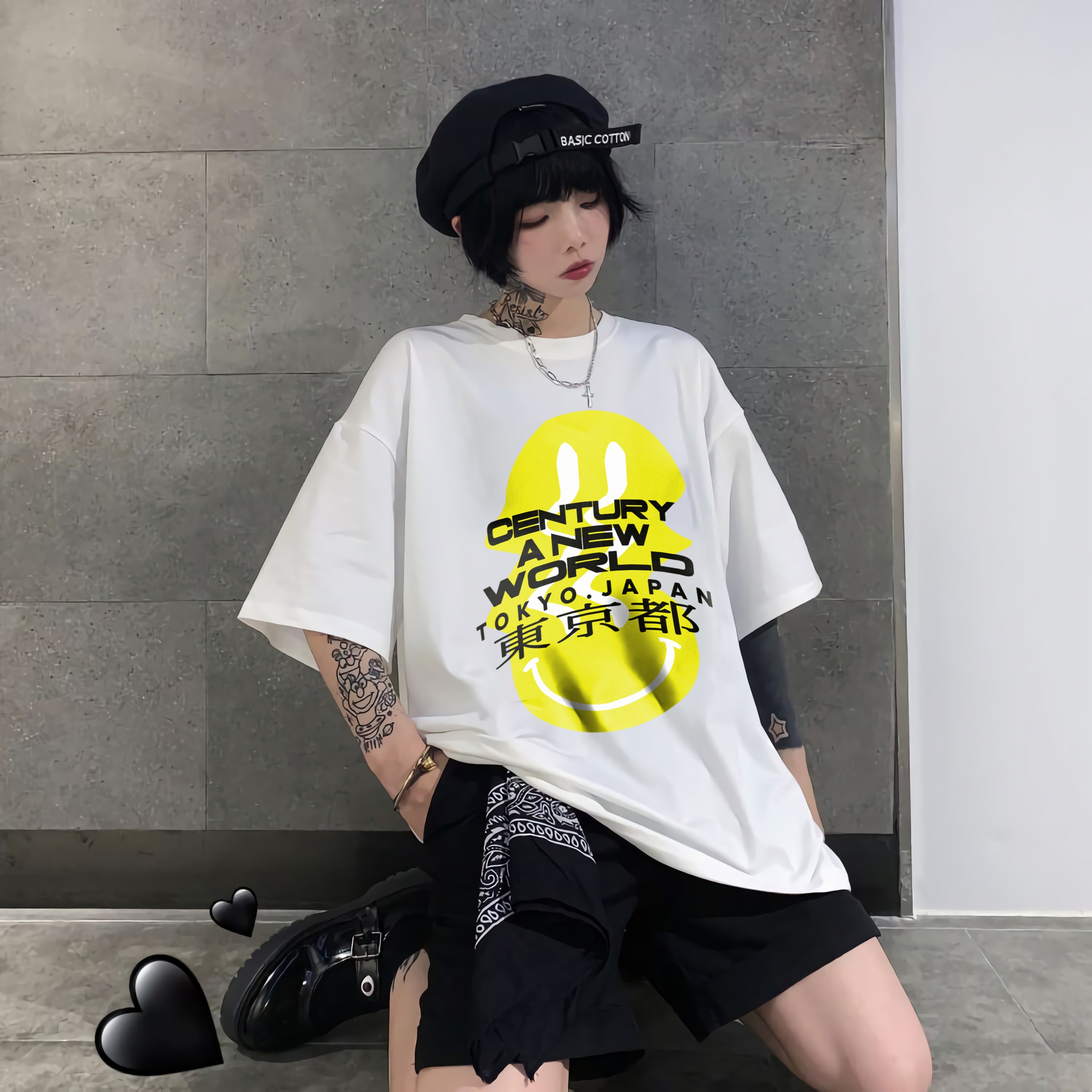 T-Shirt Style japonais Century A New World Tokyo Japon