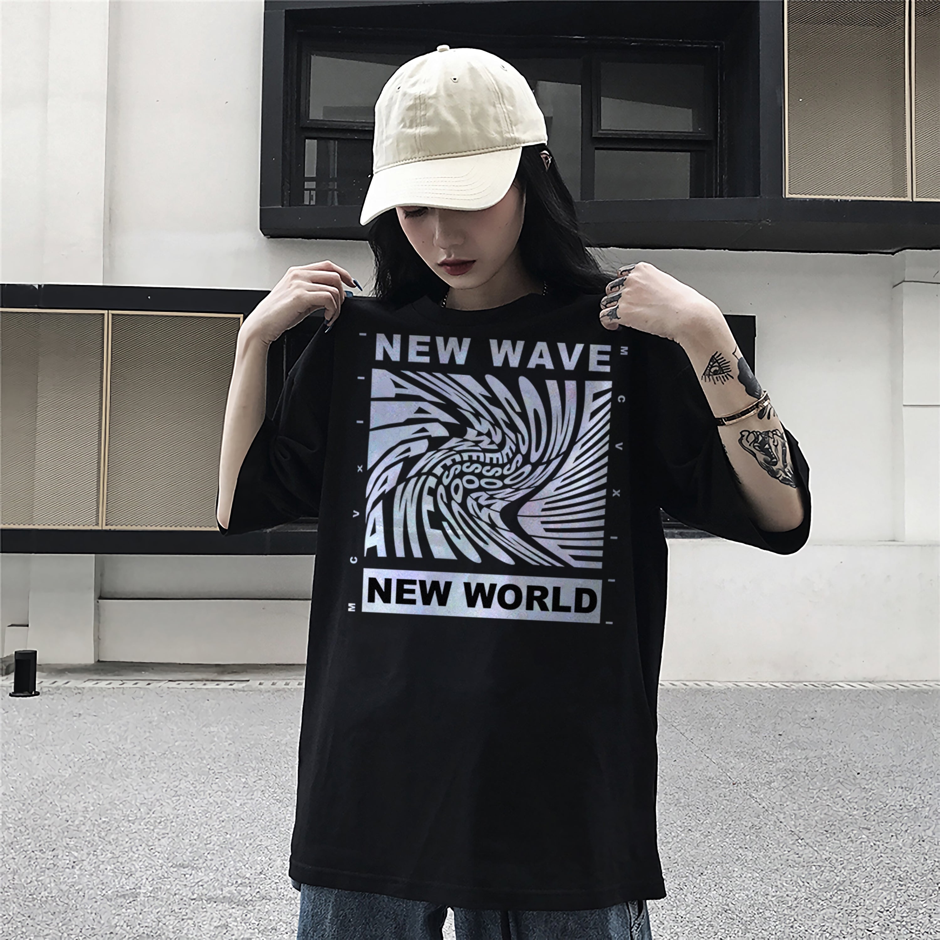 Japanese Style T-Shirt New Wave New World