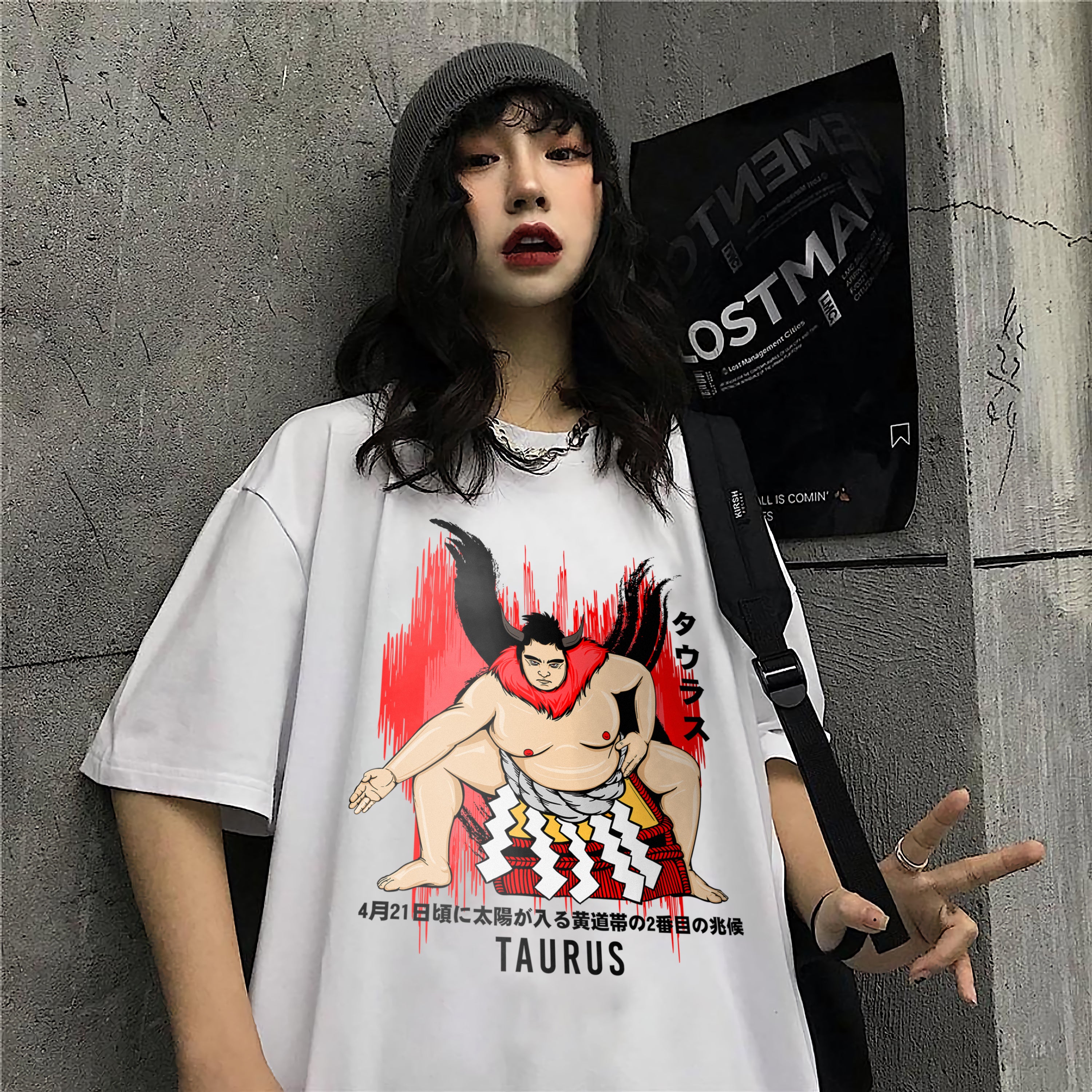 Japanese Style T-Shirt Sumo Taurus