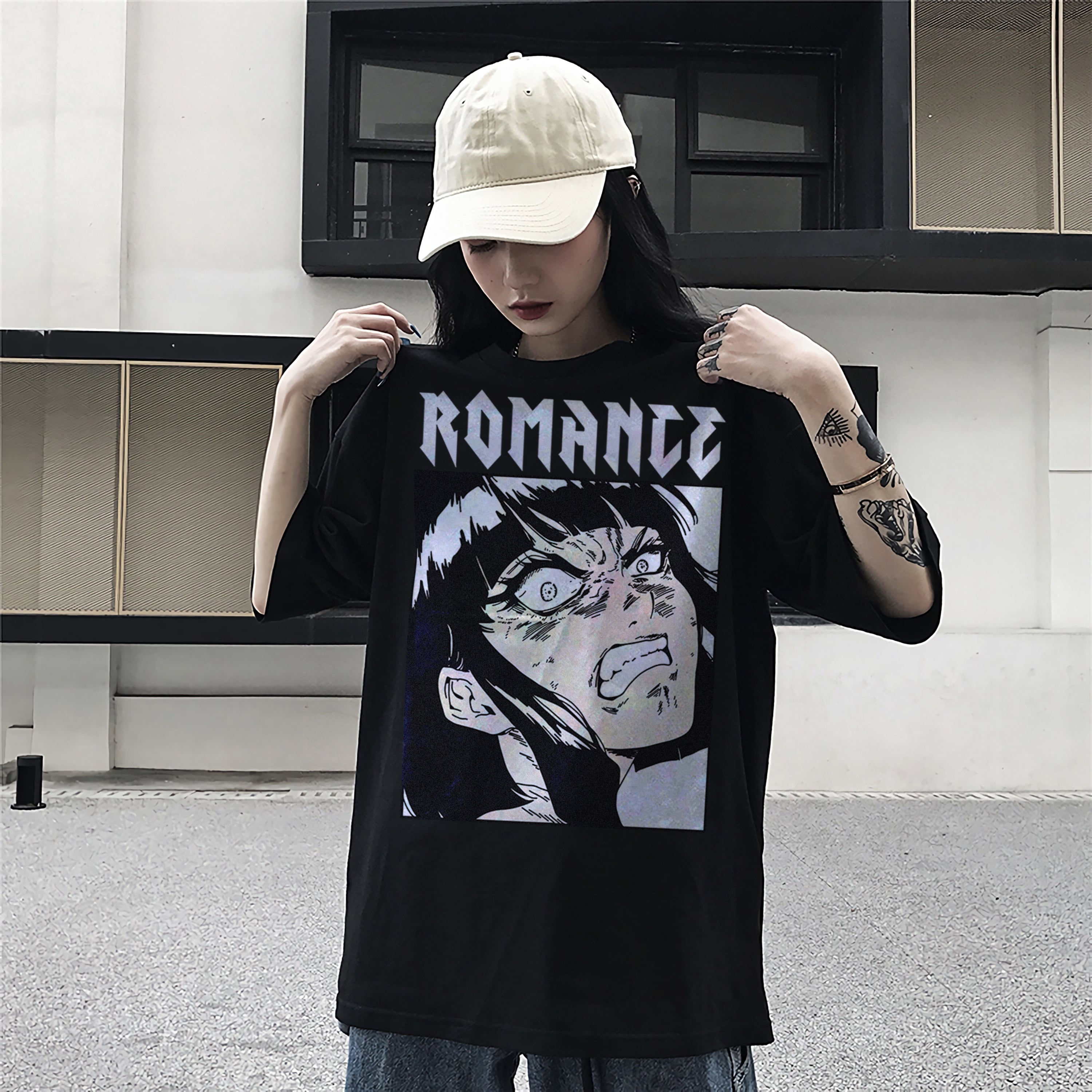 Japanese Style T-Shirt Romance Girl