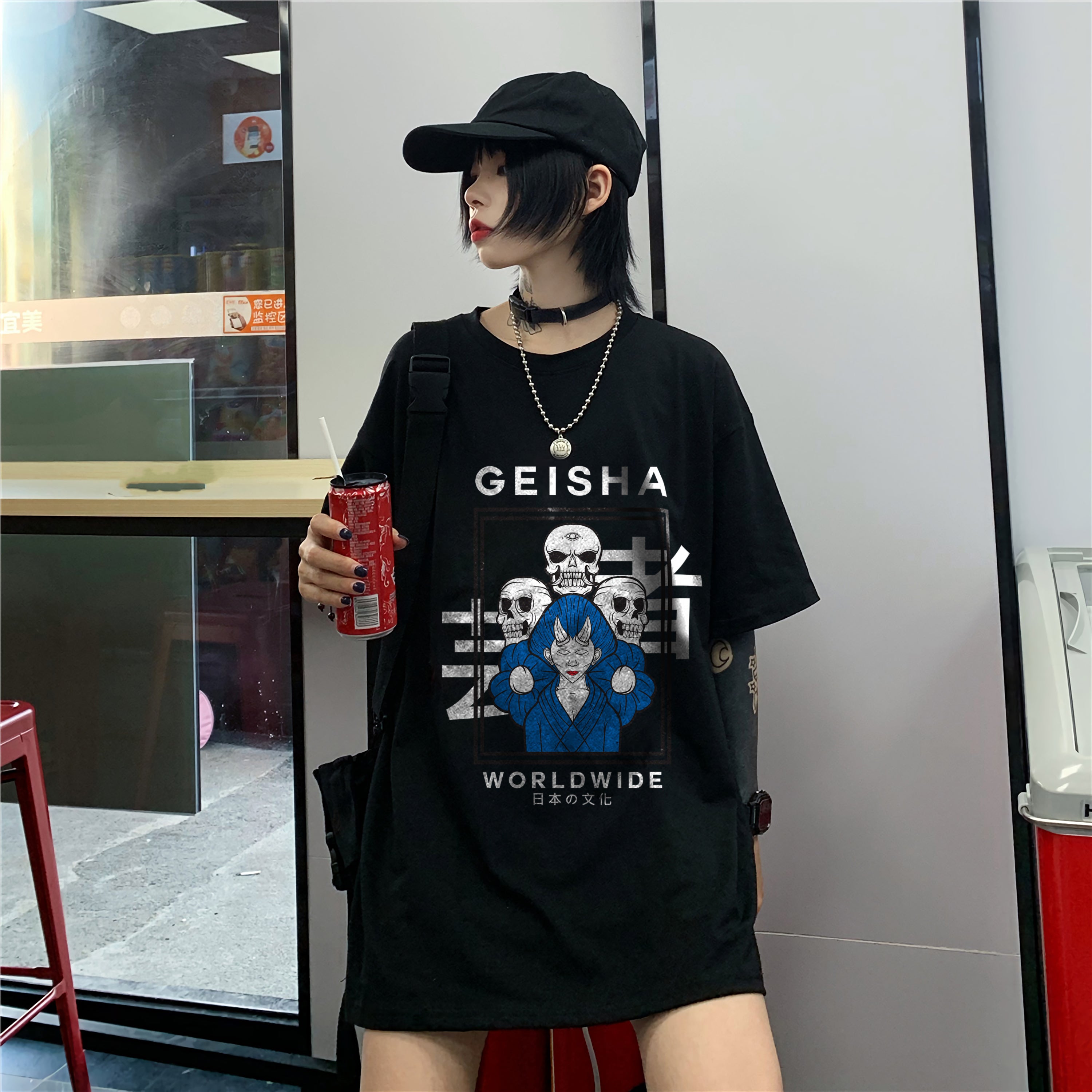 Japanese Style T-Shirt Geisha Worldwide