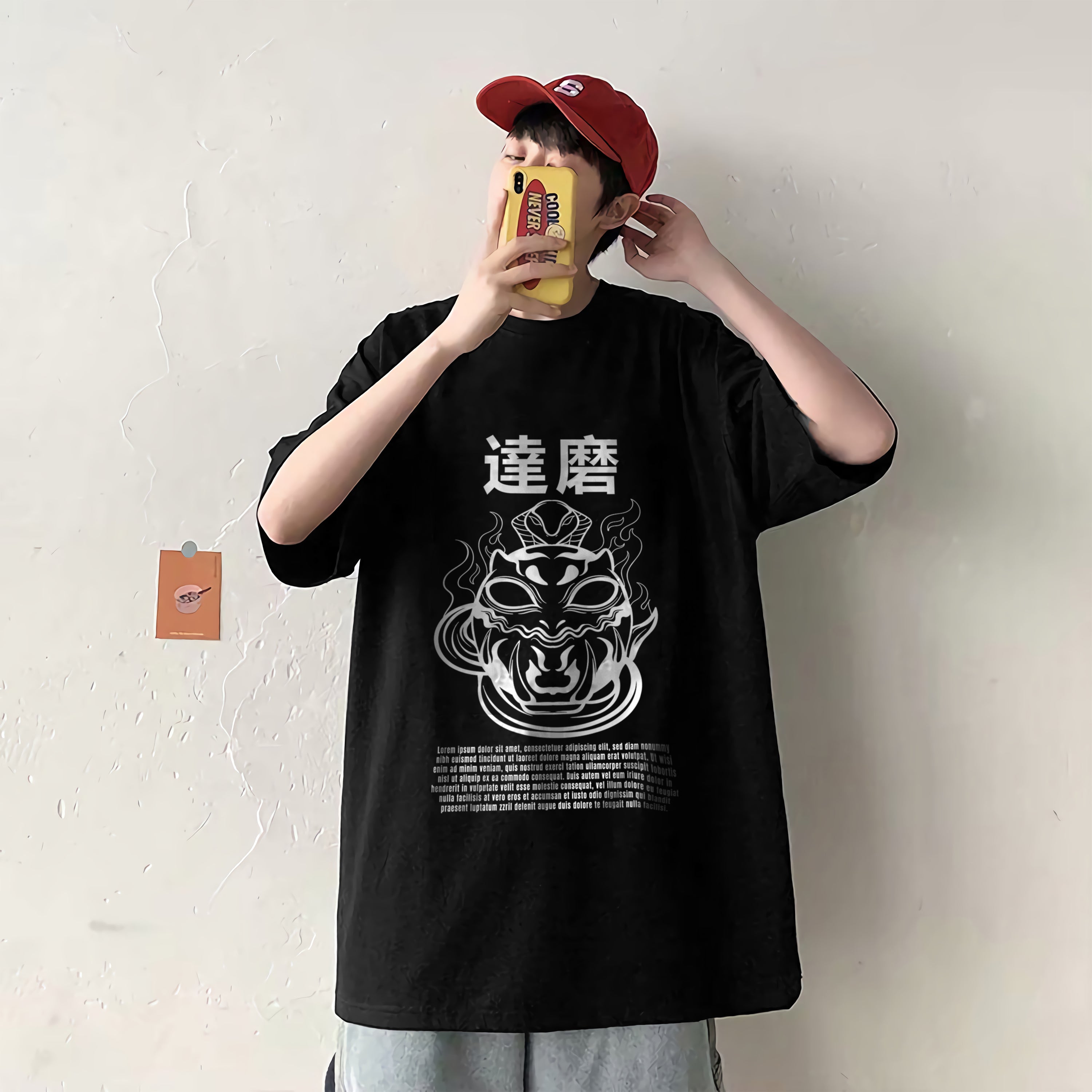 Japanese Style T-Shirt Devil Snake Tokyo