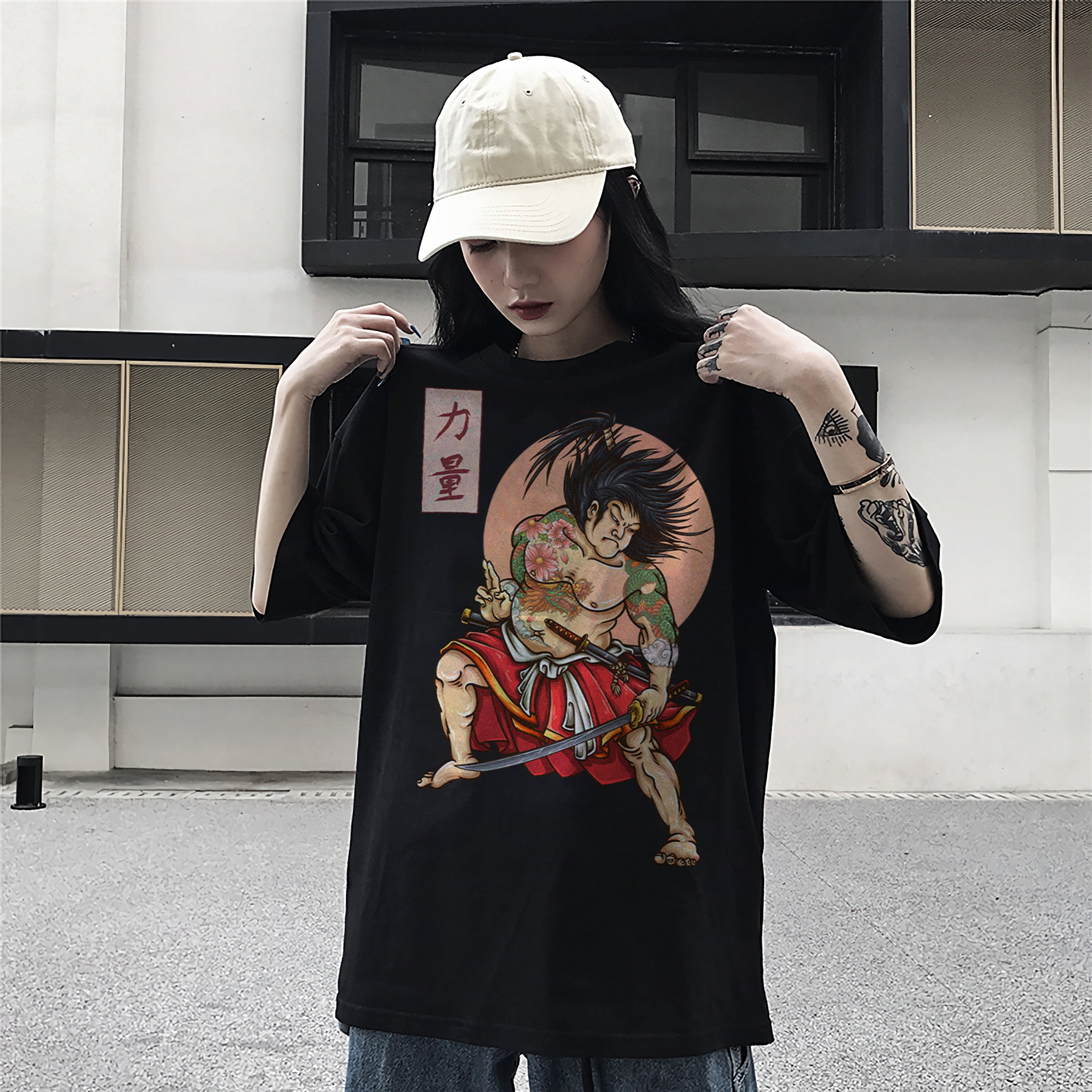 Japanese Style T-Shirt Samurai Japan