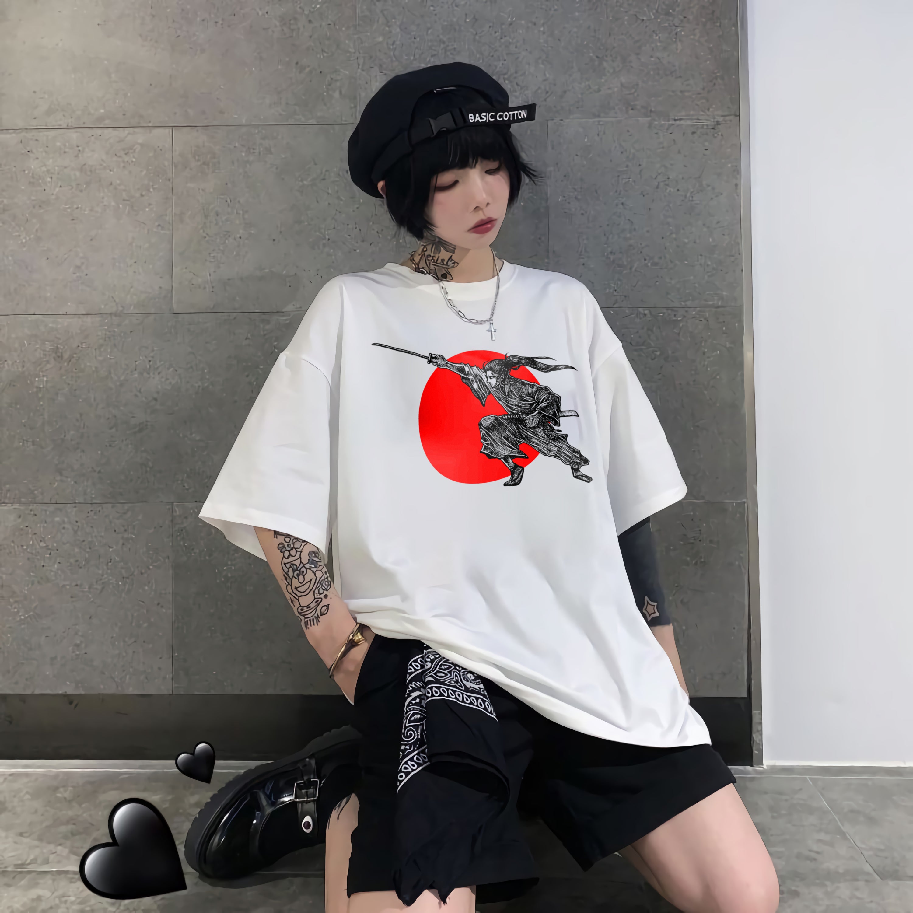 Japanese Style T-Shirt Samurai Japan