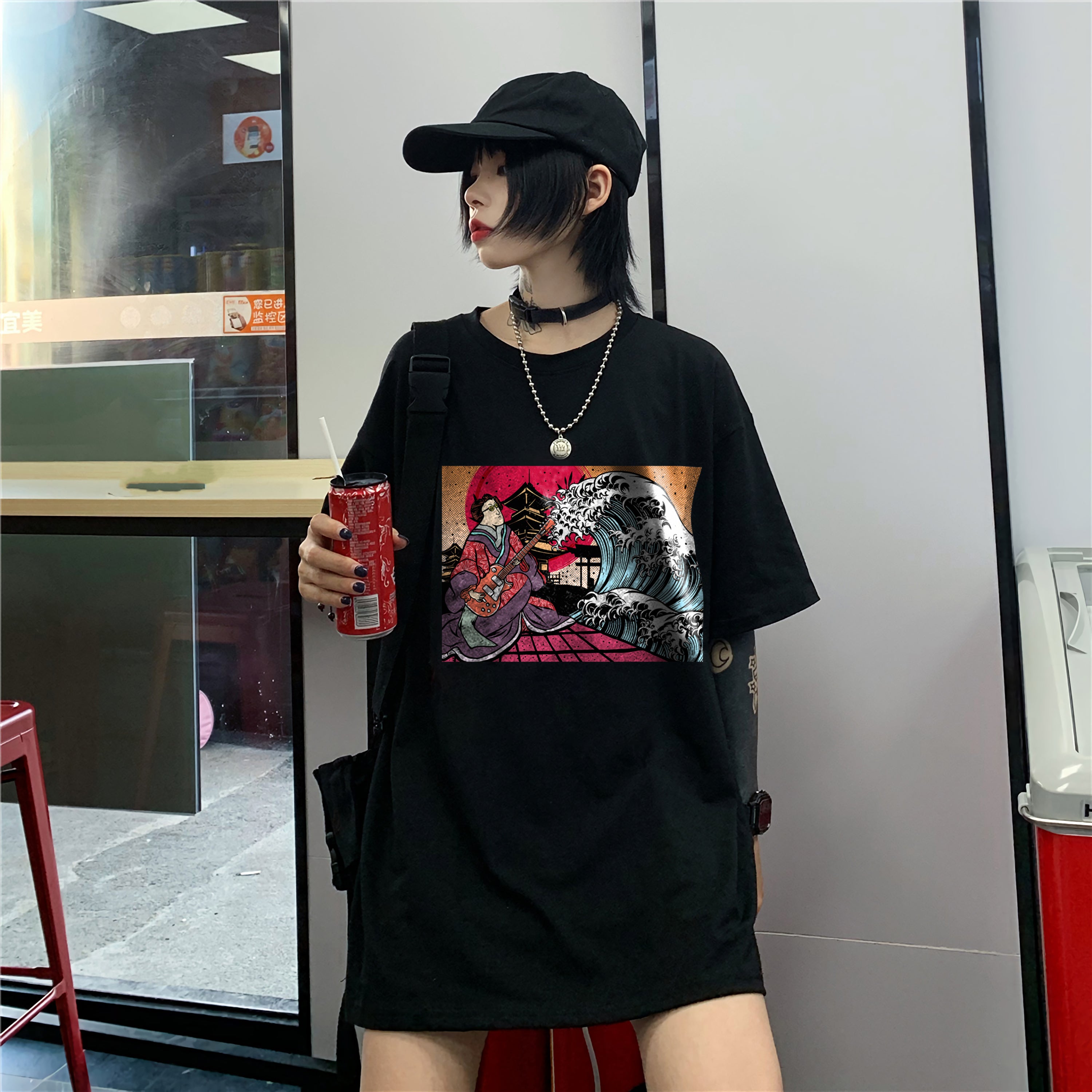 T-Shirt Style Japonais Geisha Tokyo