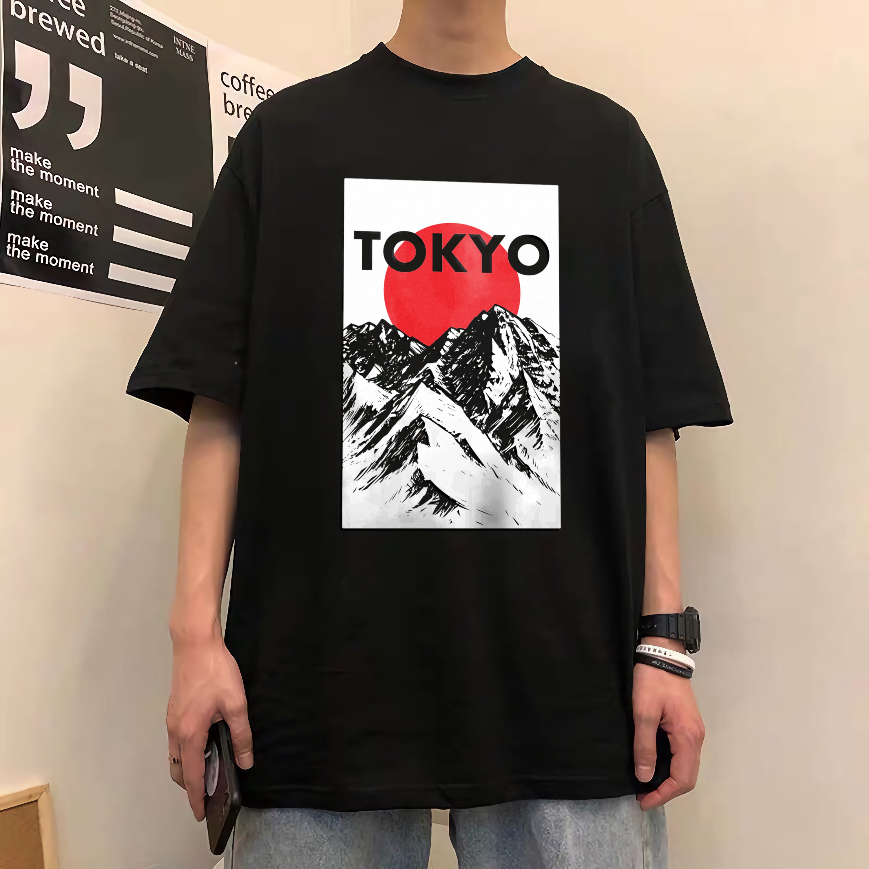 Japanese Style T-Shirt Tokyo Sun