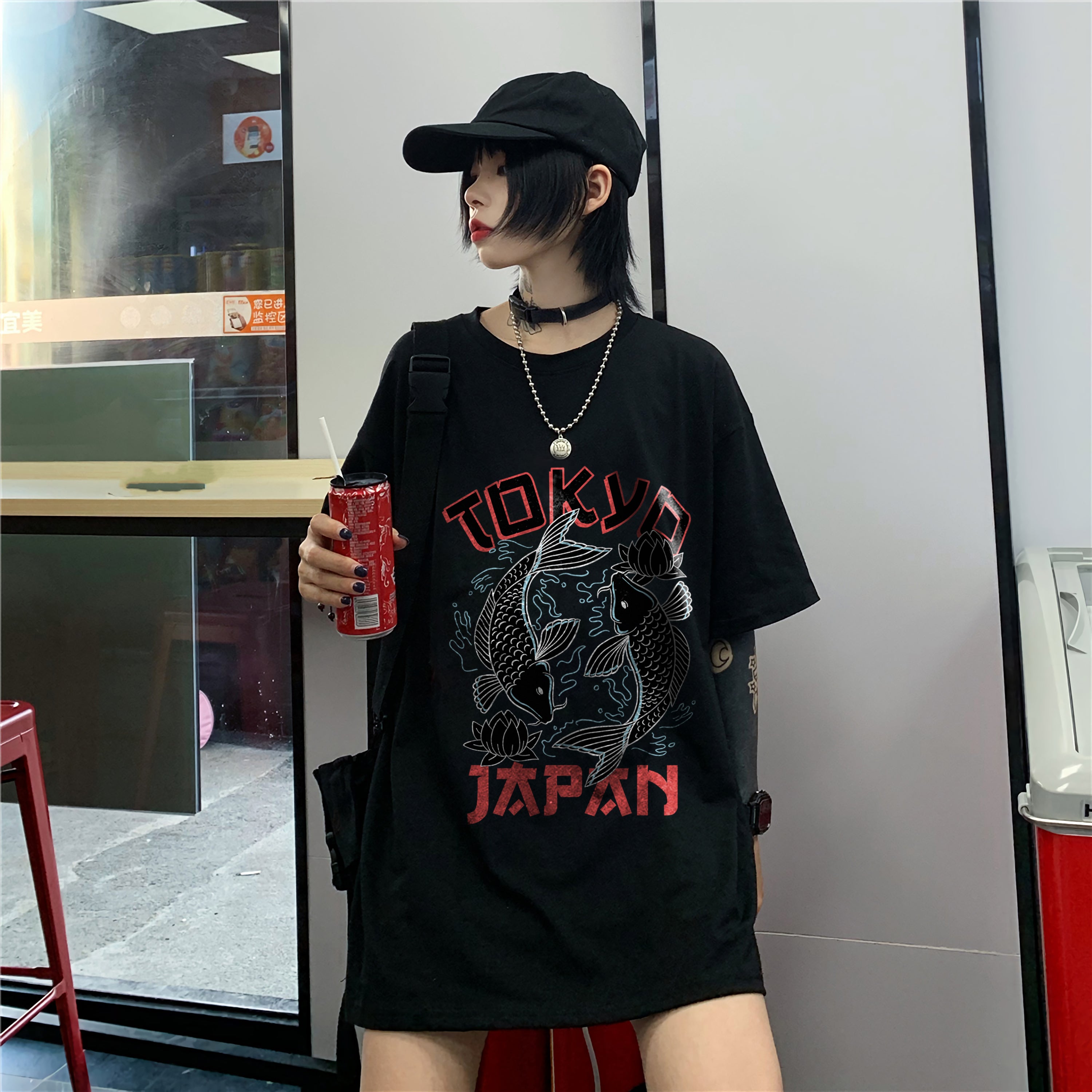 T-Shirt Style Japonais Tokyo Fish Japon