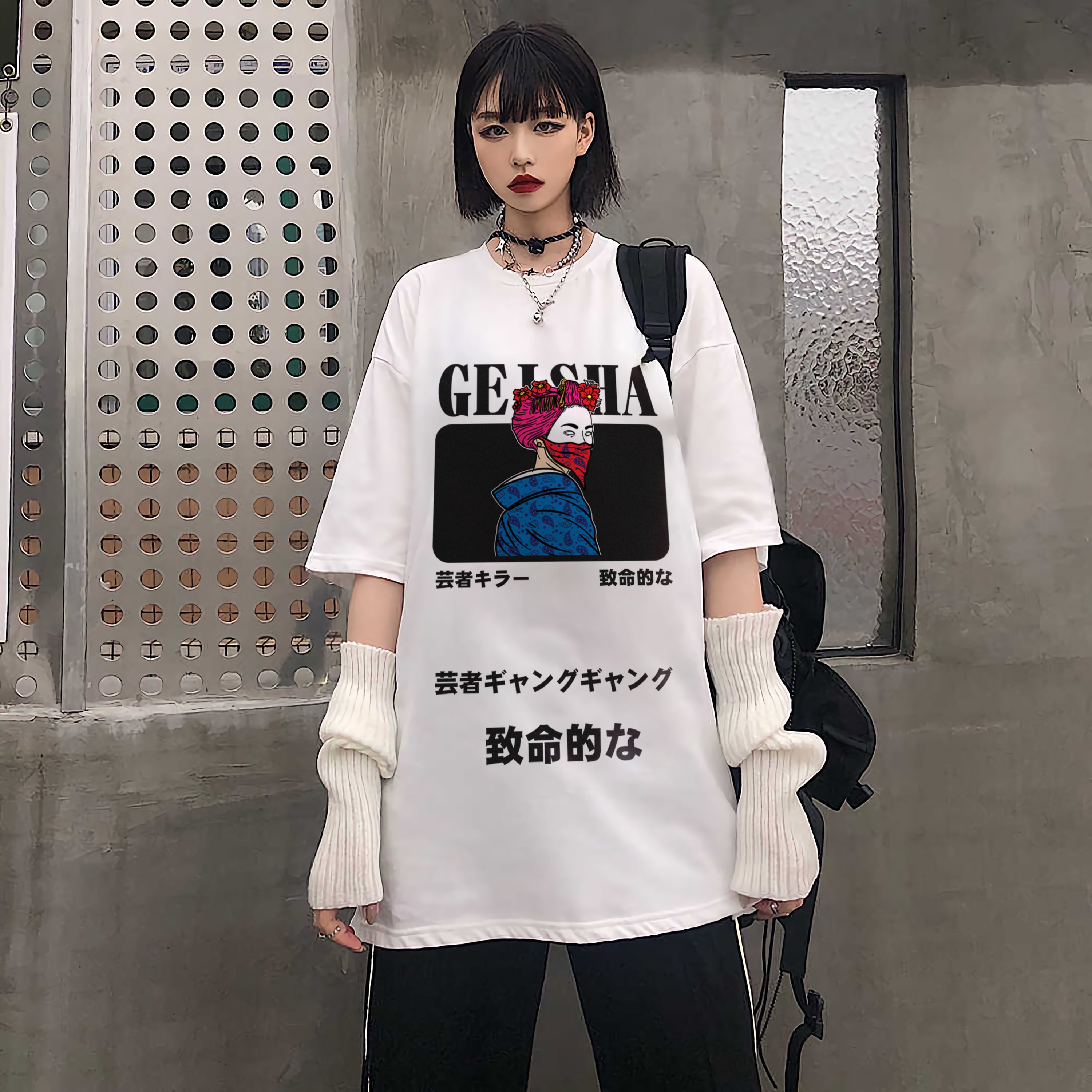 T-Shirt Style Japonais Geisha Japon