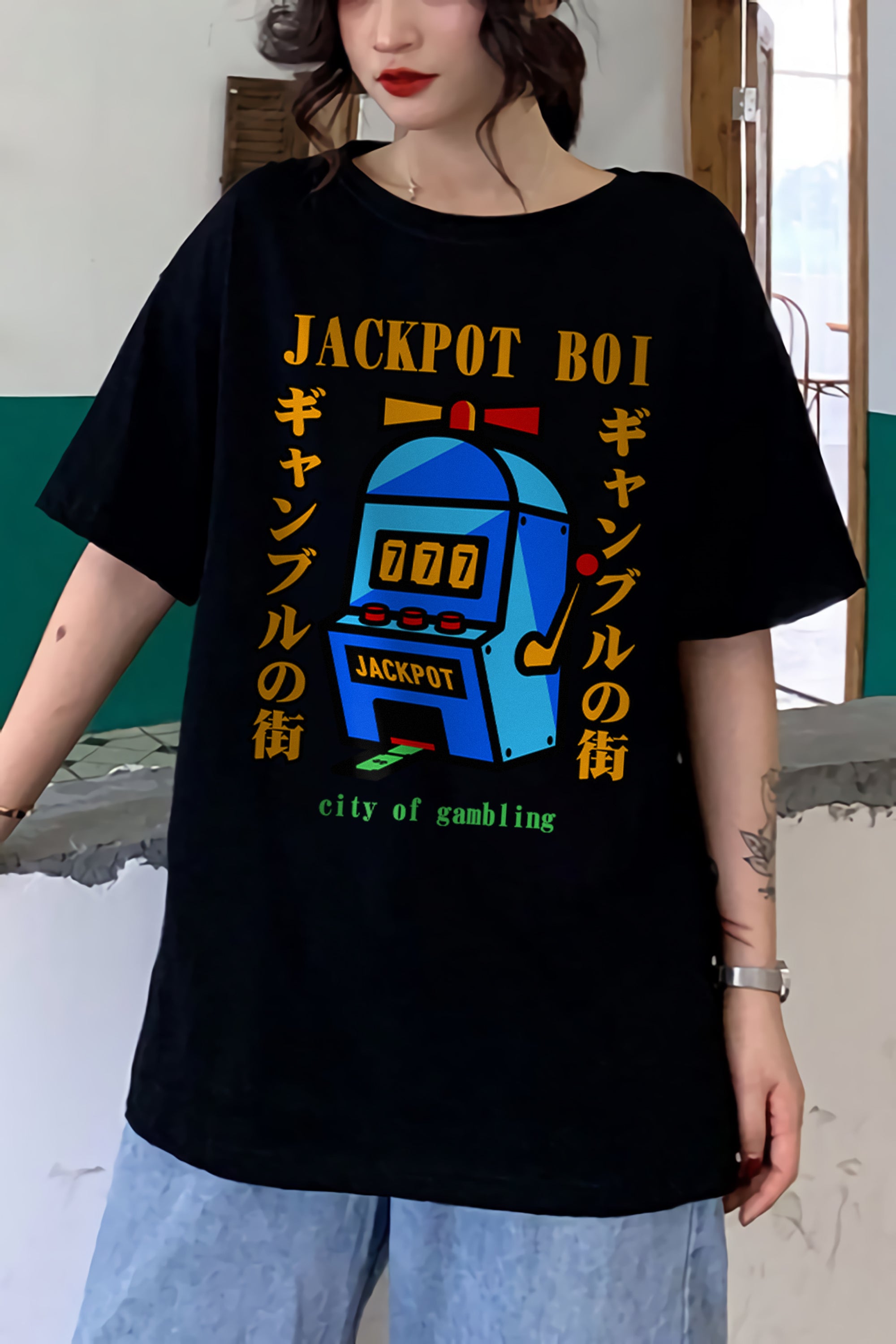 T-Shirt Style Japonais Jackpot Boi Japon