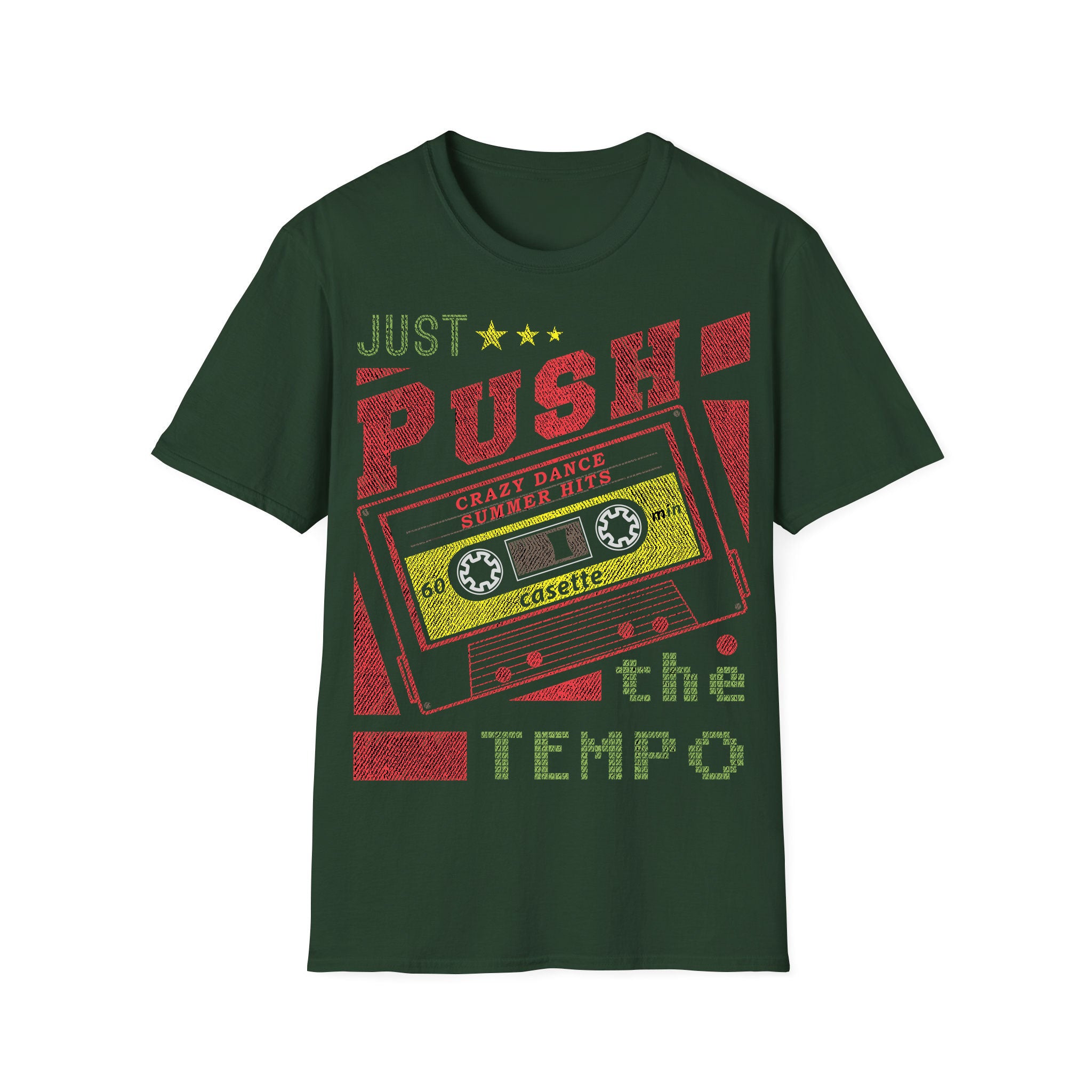 T-shirt unisexe musique Just Push The Tempo