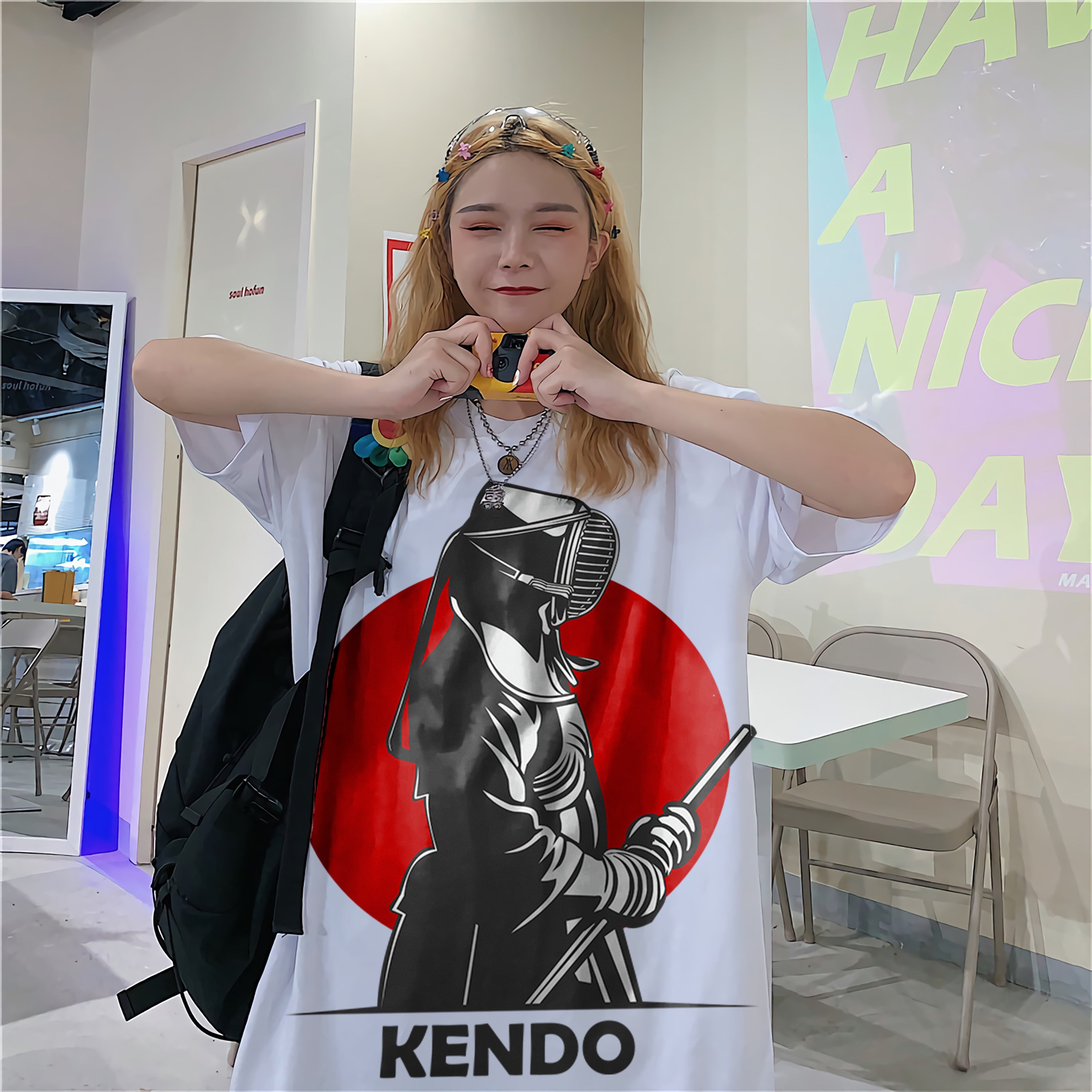 Oversize graphic T-shirt Kendo Journin