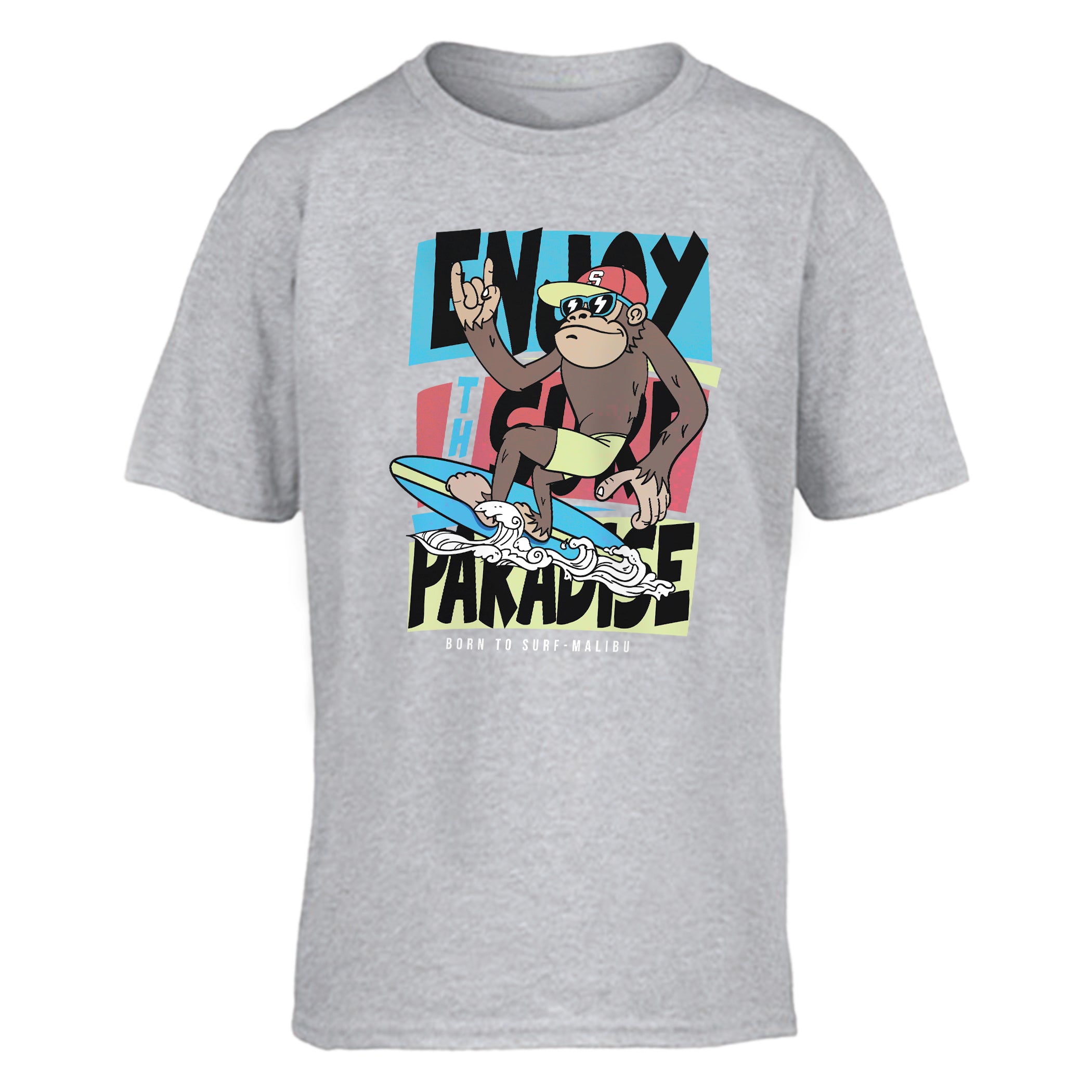 T-shirt enfant Profitez du paradis du surf