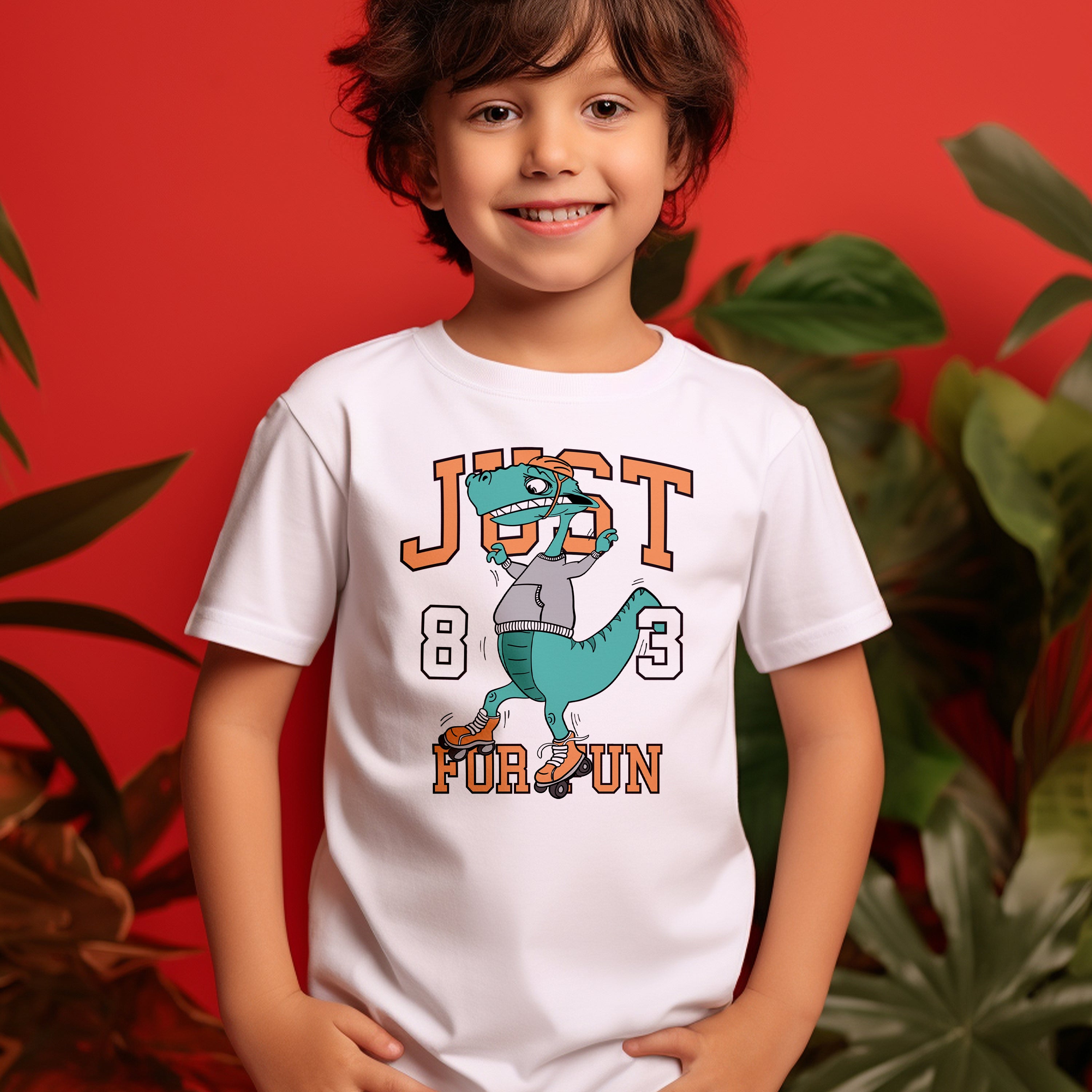 T-Shirt Enfant Juste Pour Plaisir Dino