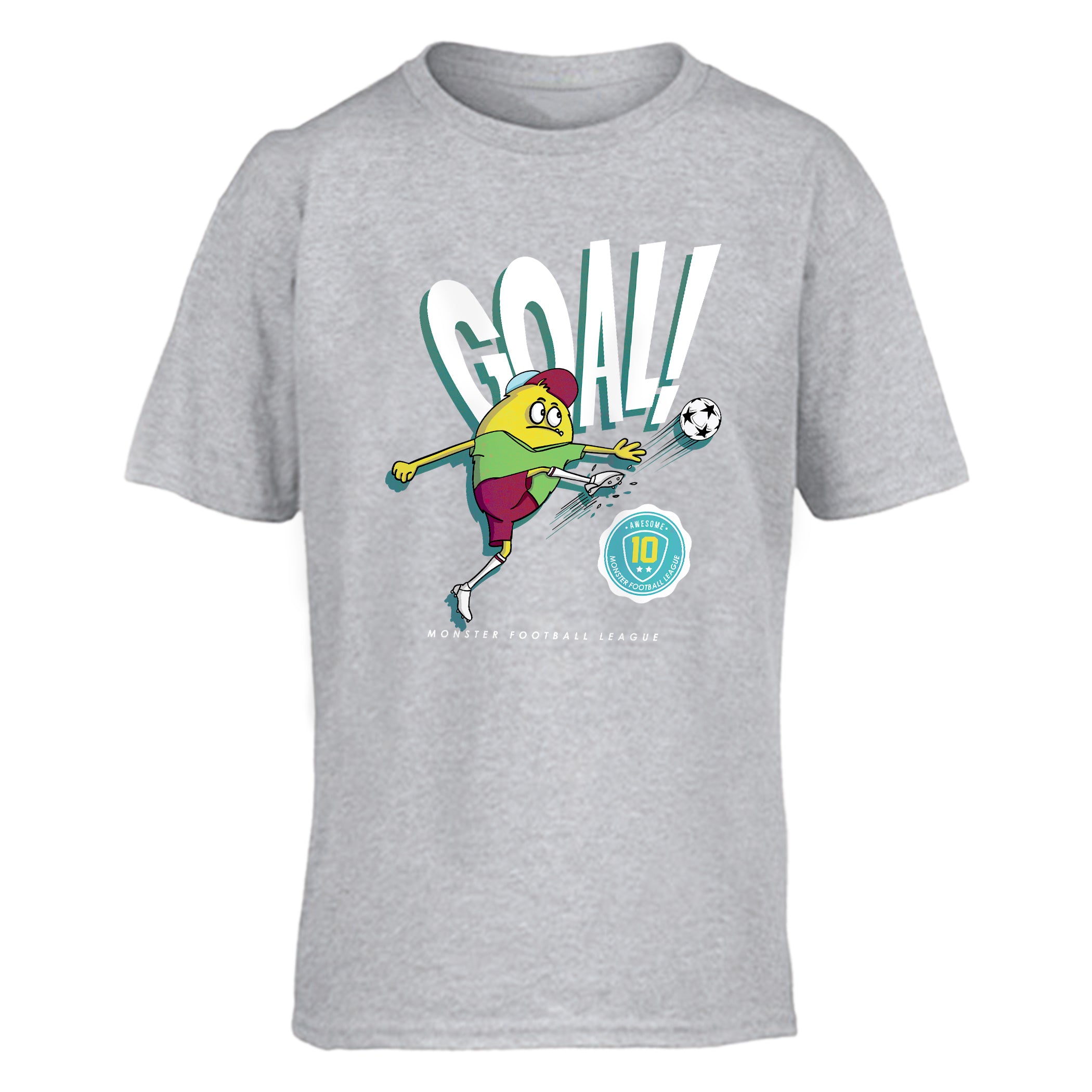 T-Shirt Enfant But de Football Monstre