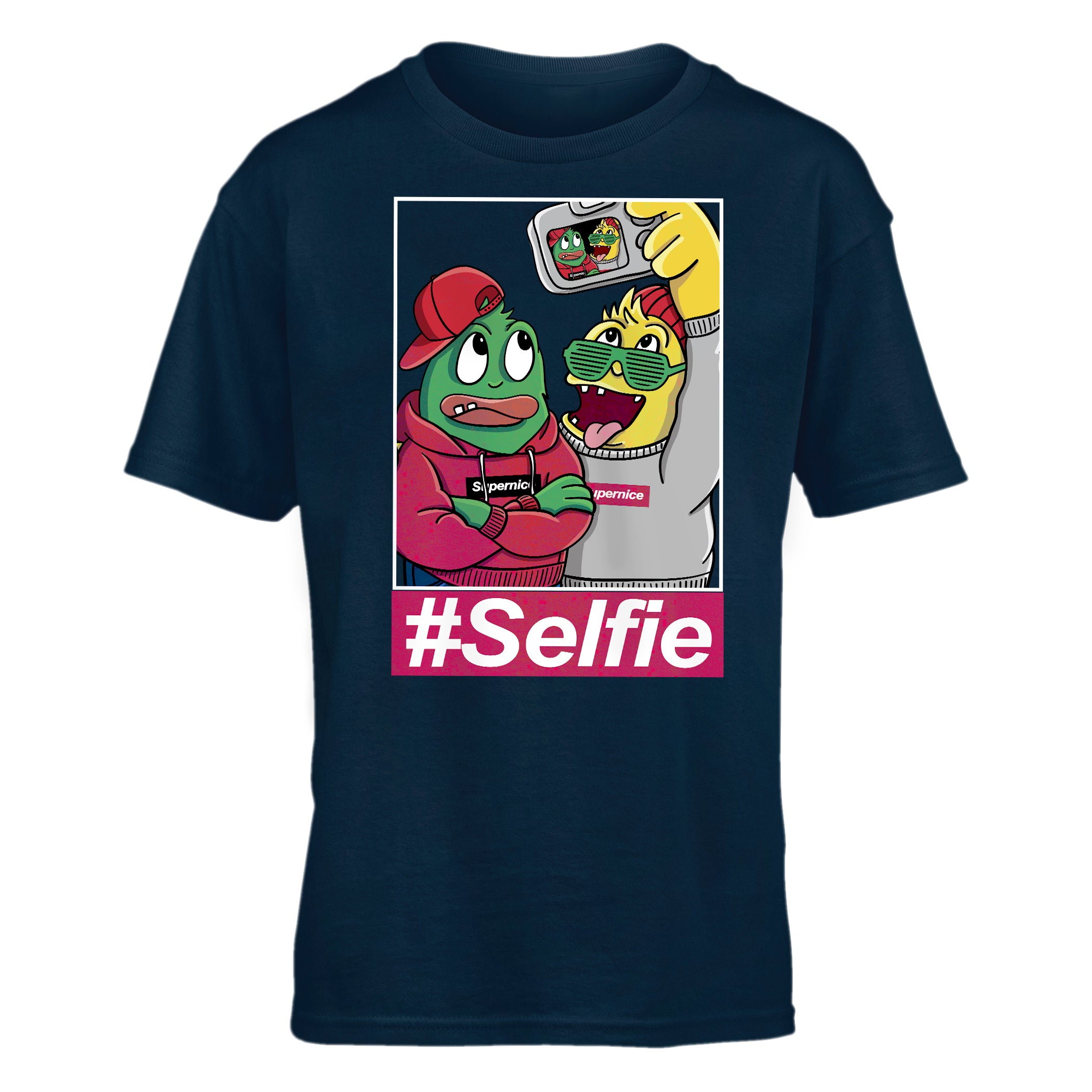 T-Shirt Enfant Monstre #Selfie
