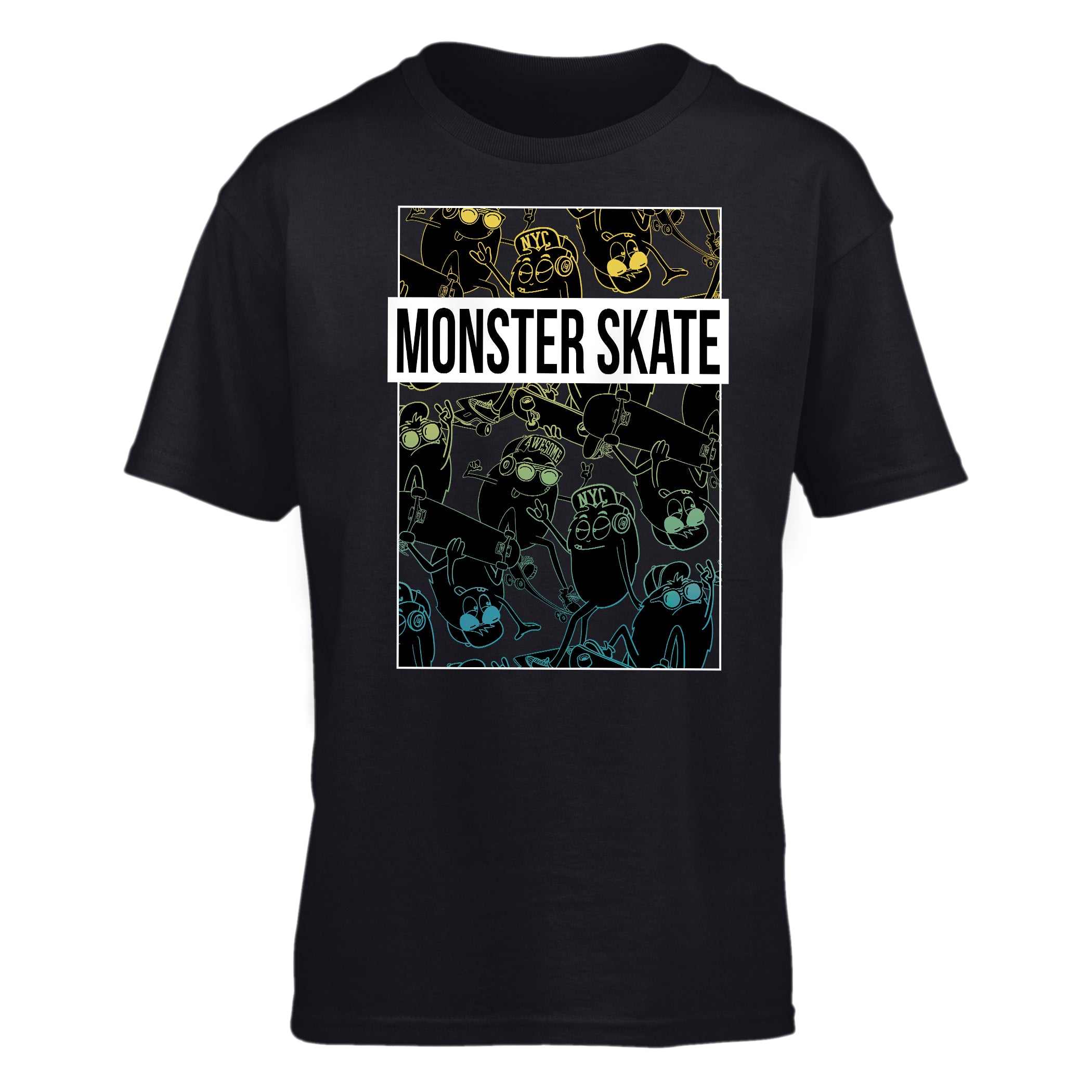 Kid T-Shirt Monsters Skate