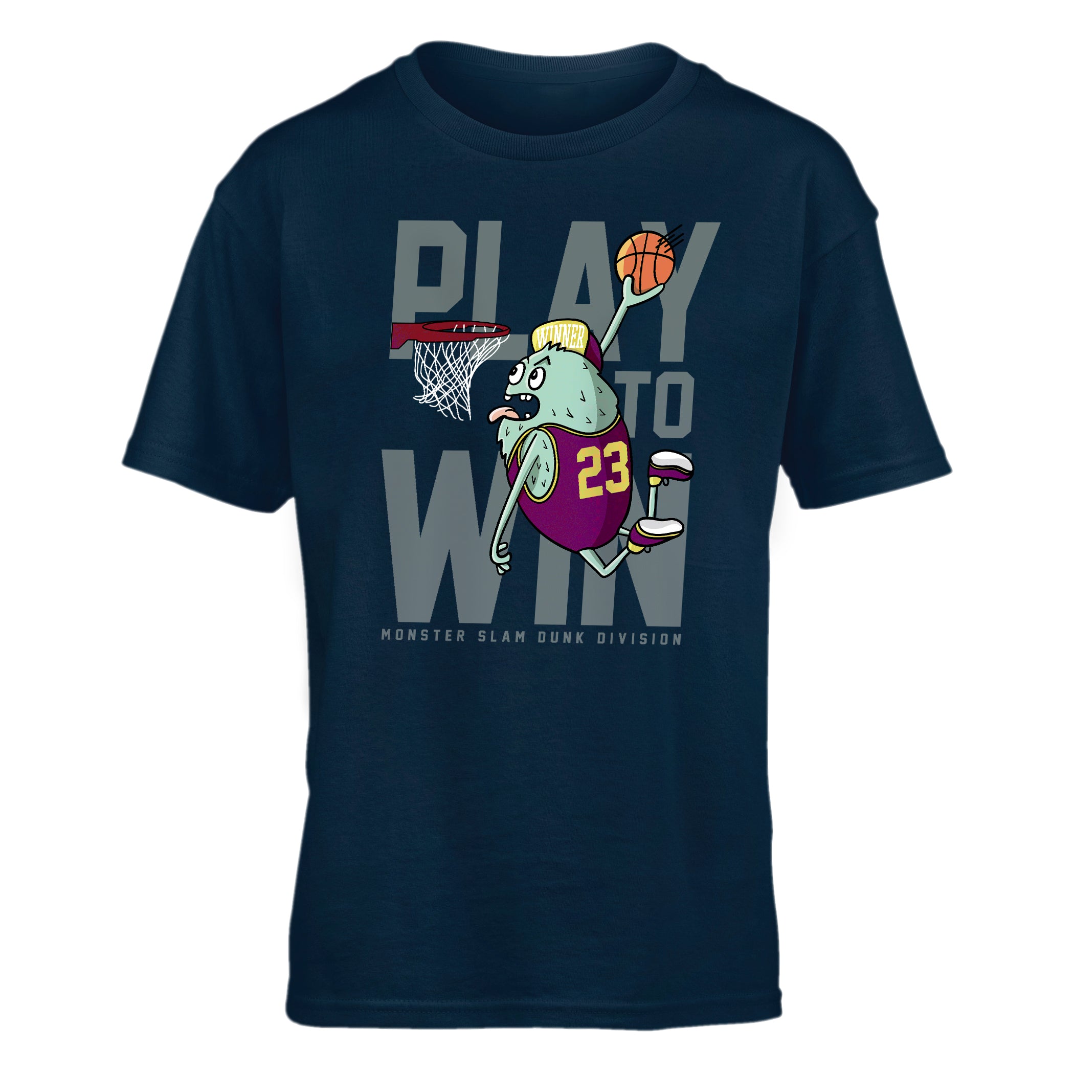 Kid T-Shirt Play To Win Monster