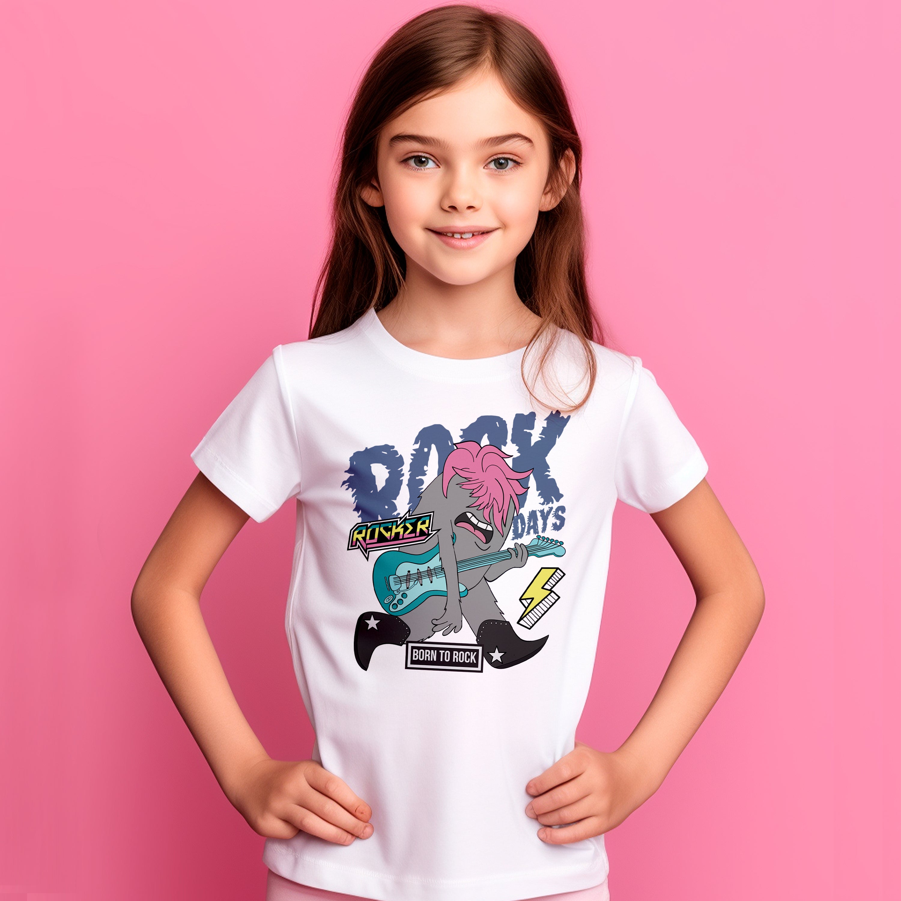 Kid T-Shirt Rock Days Born to Rock