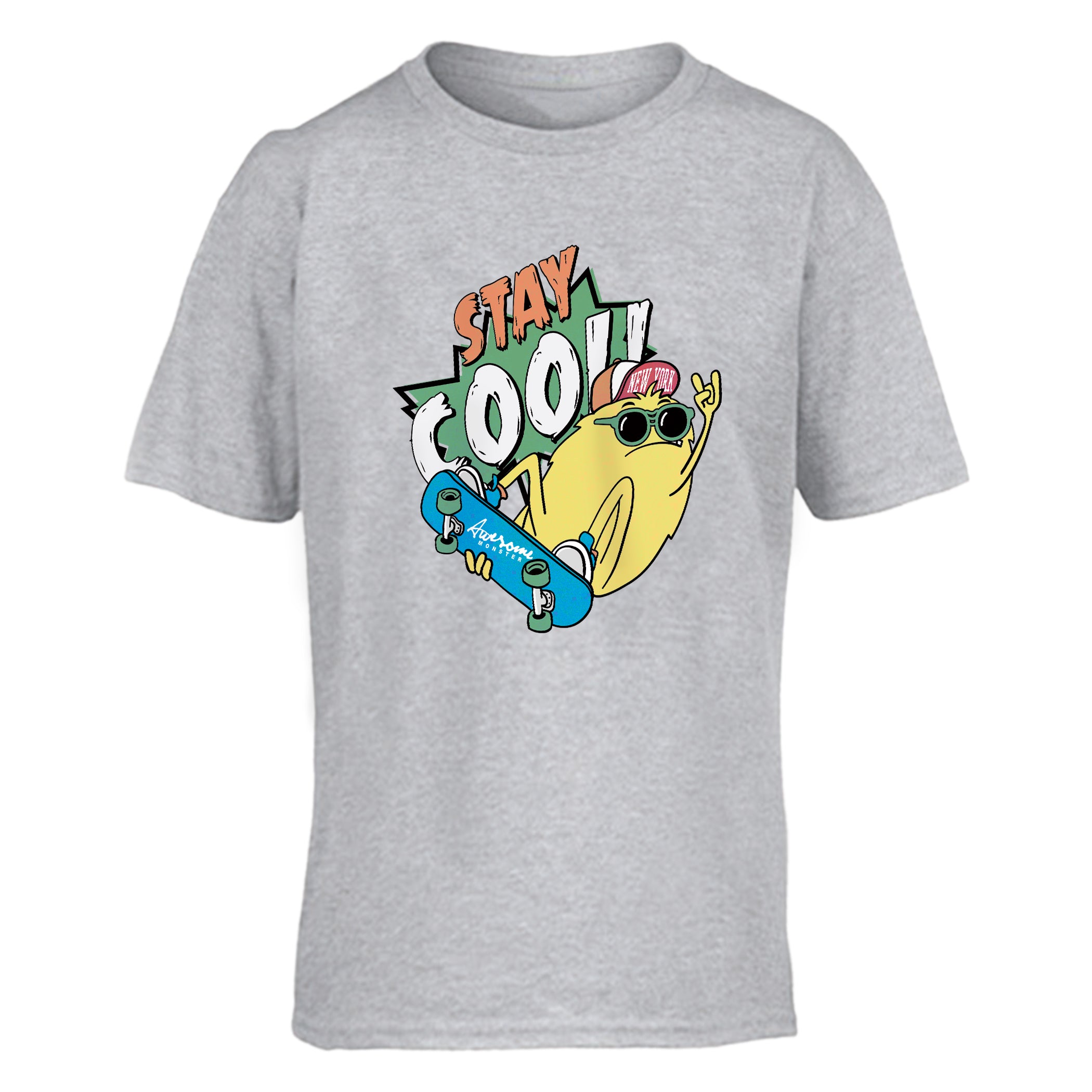 T-Shirt Enfant Restez Cool Monstre Génial