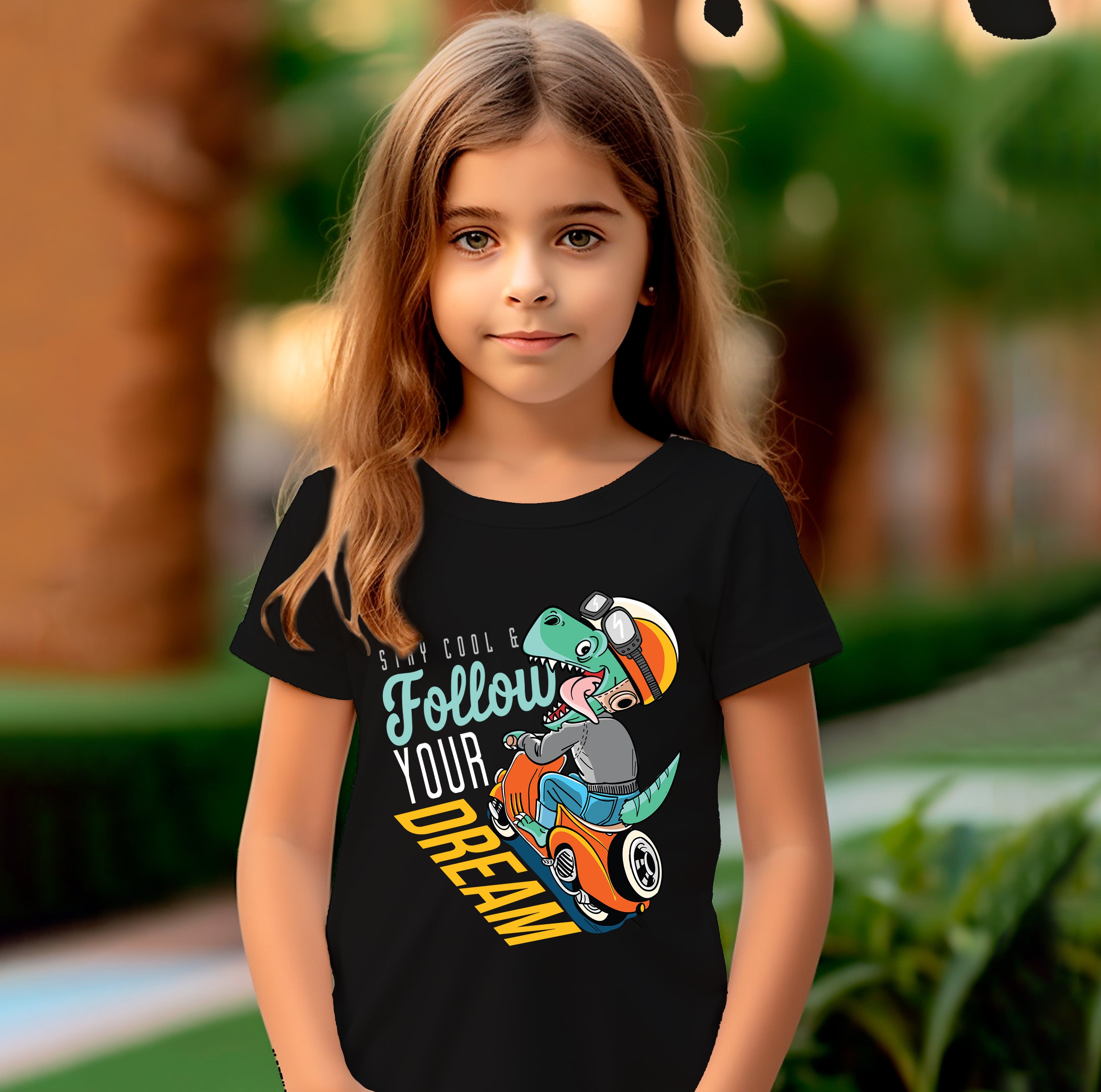 Kid T-Shirt Stay Cool & Follow Your Dream