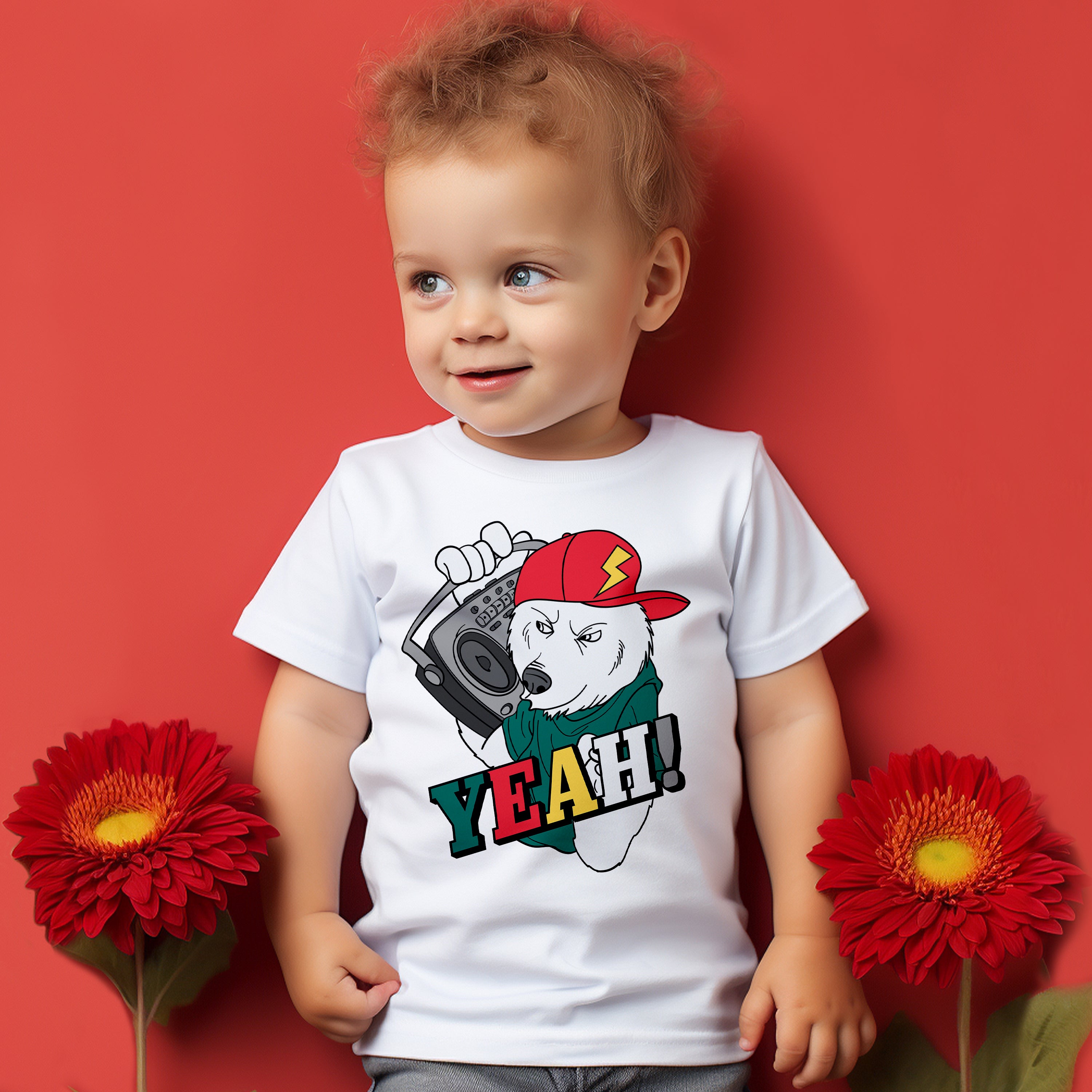 Kid T-Shirt Yeah Bear