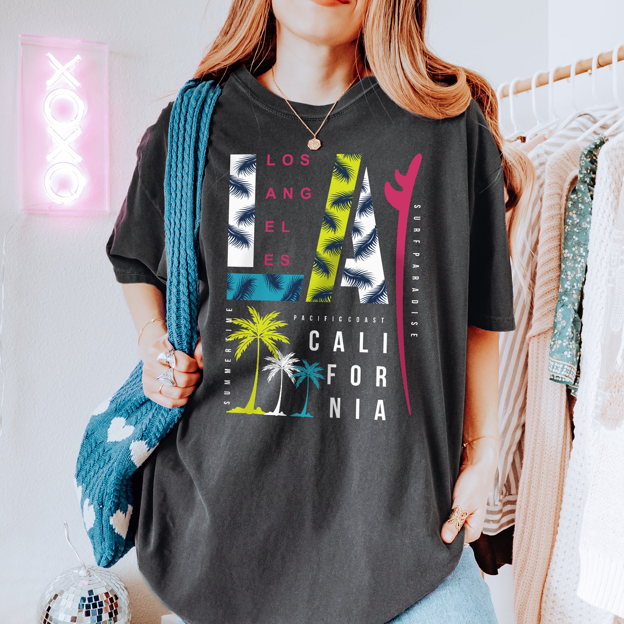 T-shirt unisexe d'été LA Losangeles