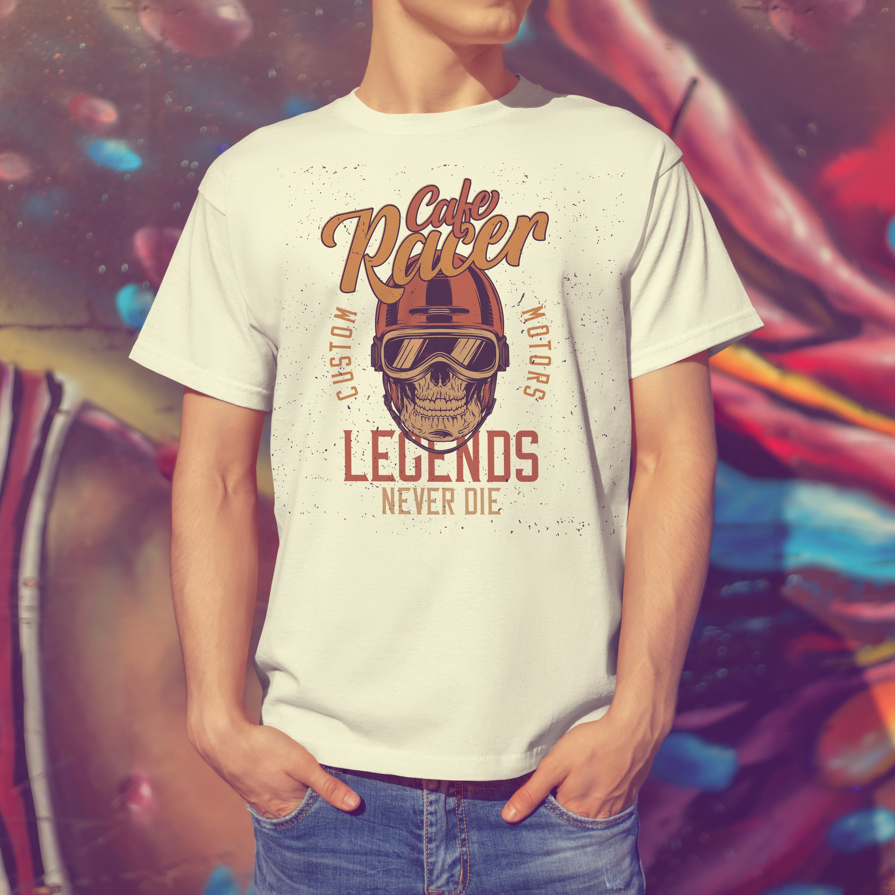 Motorcycle T-shirt Legends Never Die