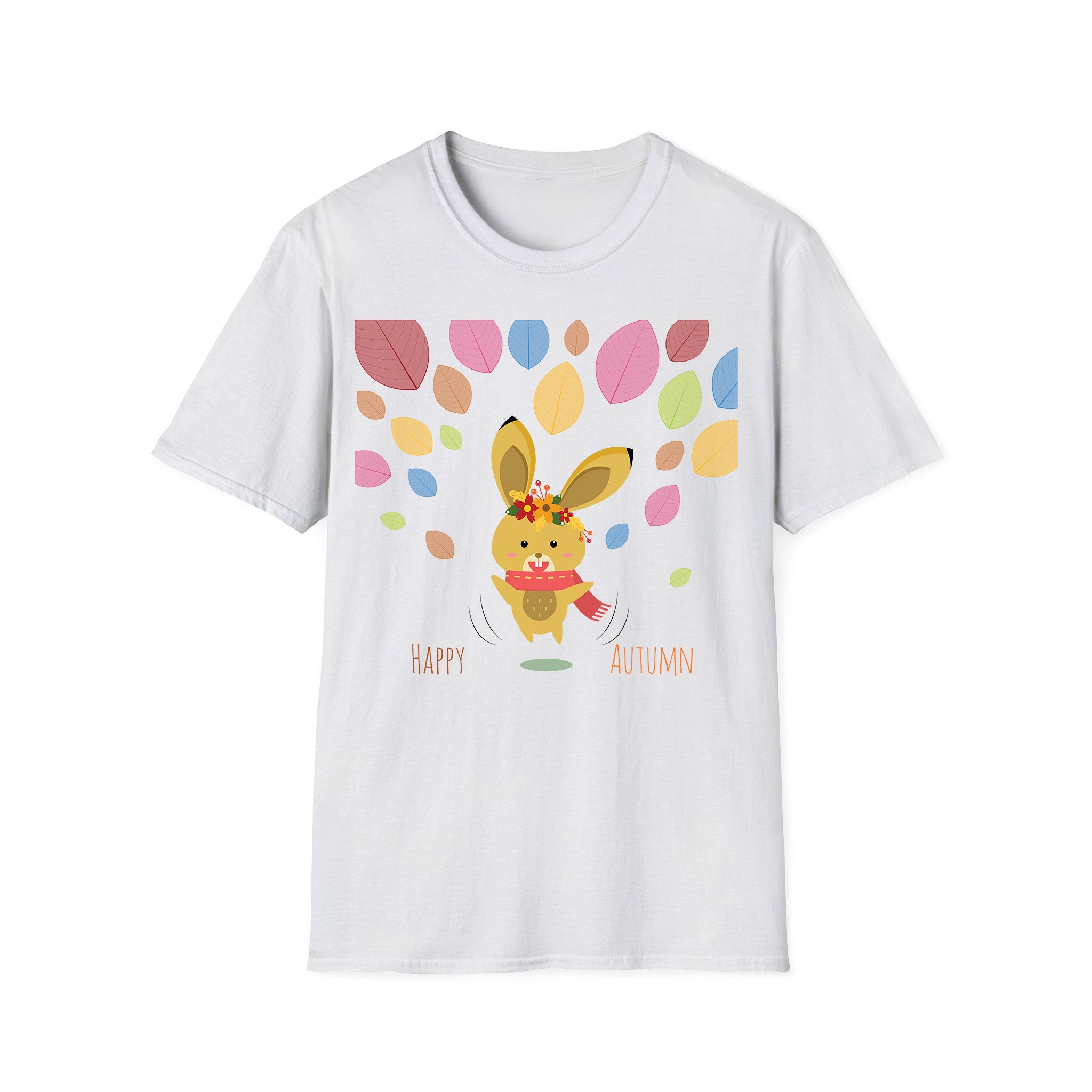 Autumn T-shirt Little Bunny Jumping Autumn