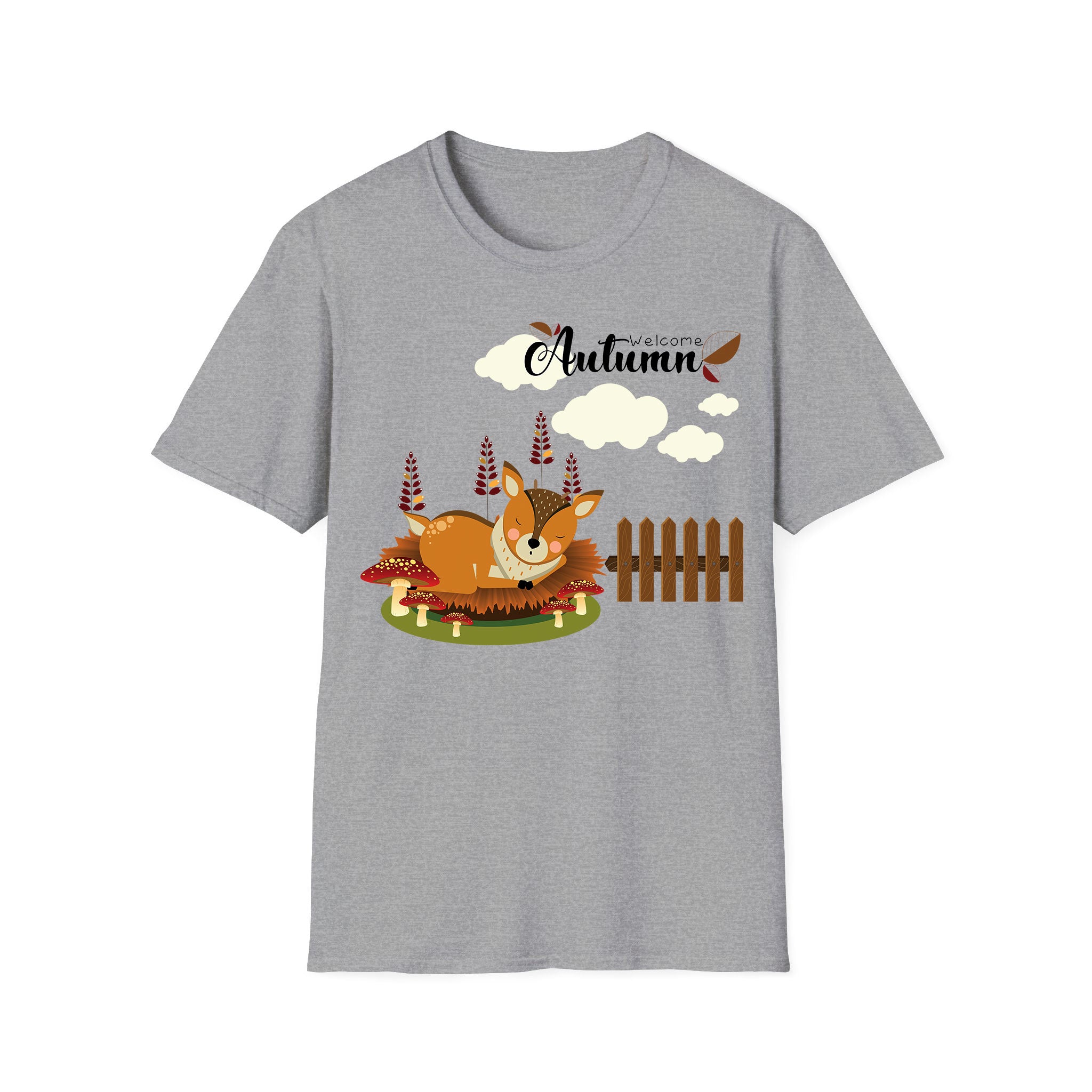 Autumn T-shirt Little Deer Sleeping Autumn