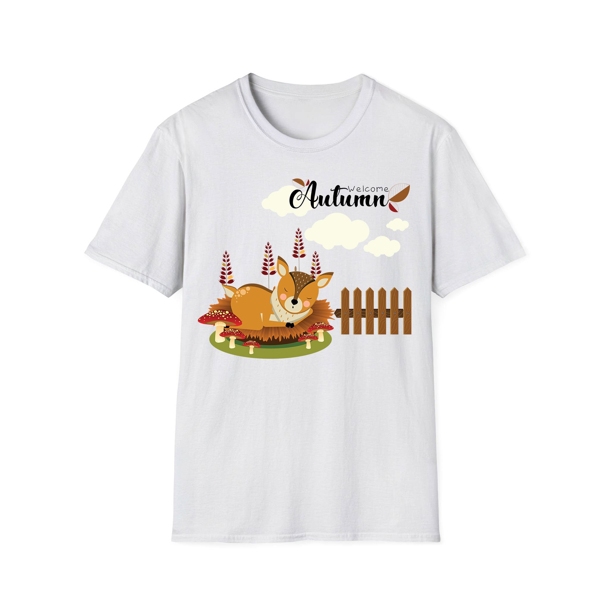 Autumn T-shirt Little Deer Sleeping Autumn