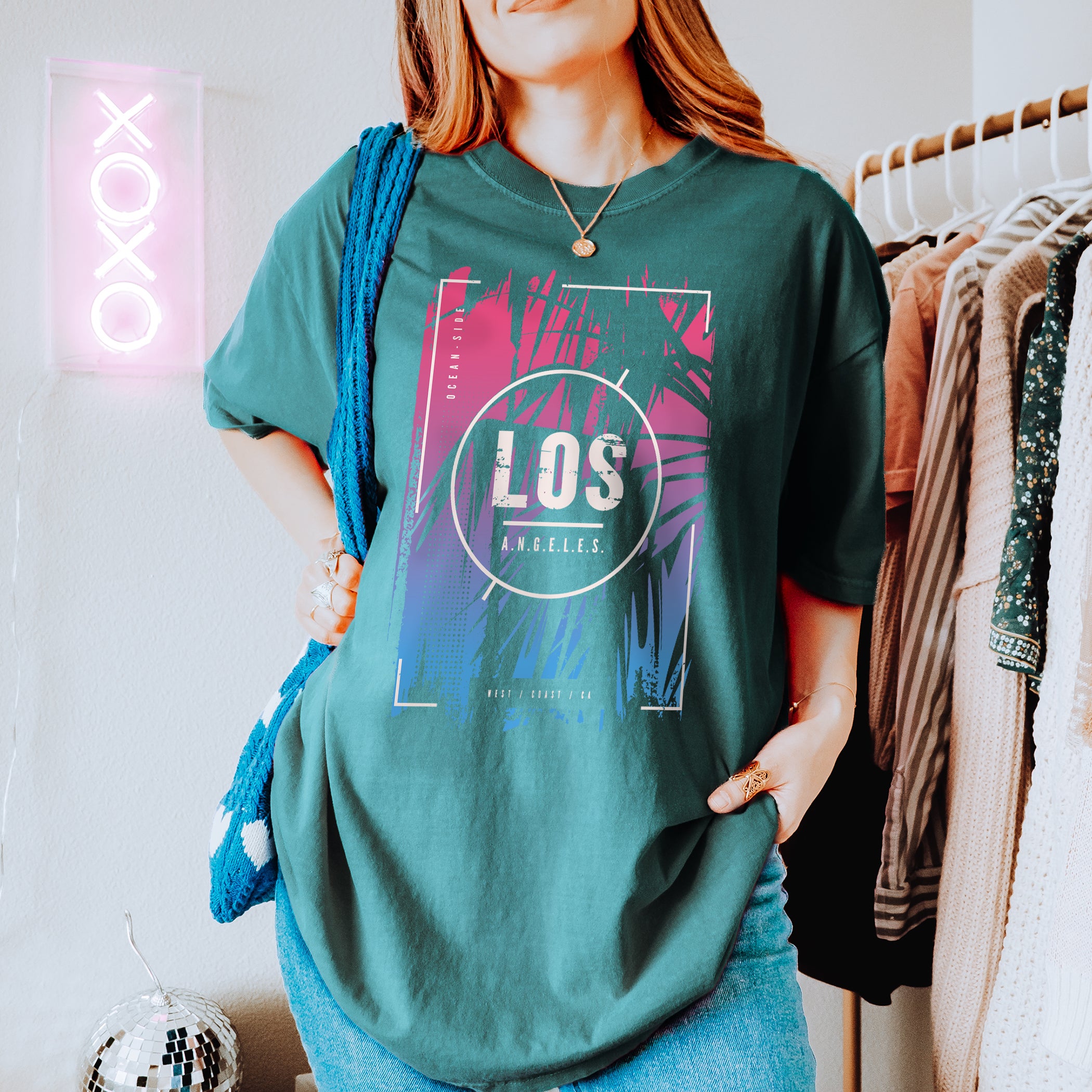 T-shirt unisexe d'été Los Angeles
