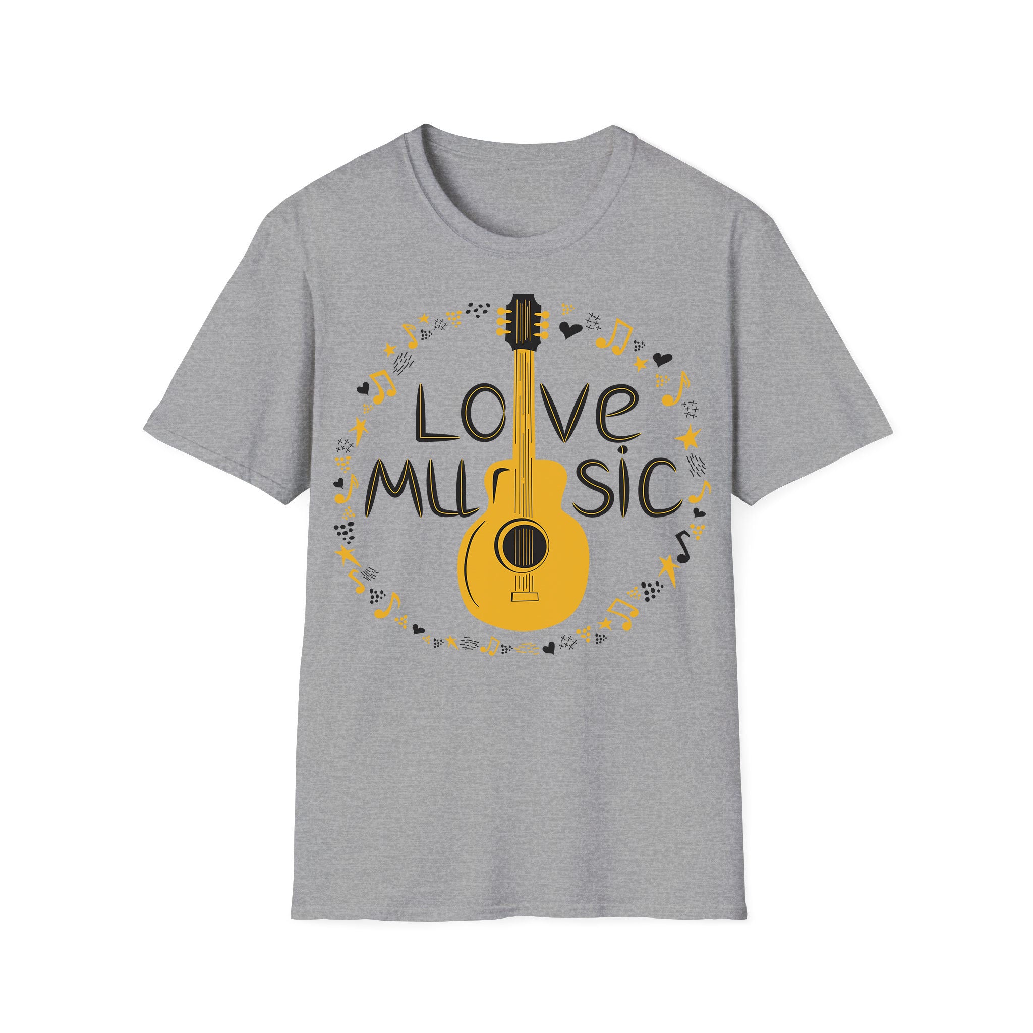 Music unisex T-shirt Love Guitar Music