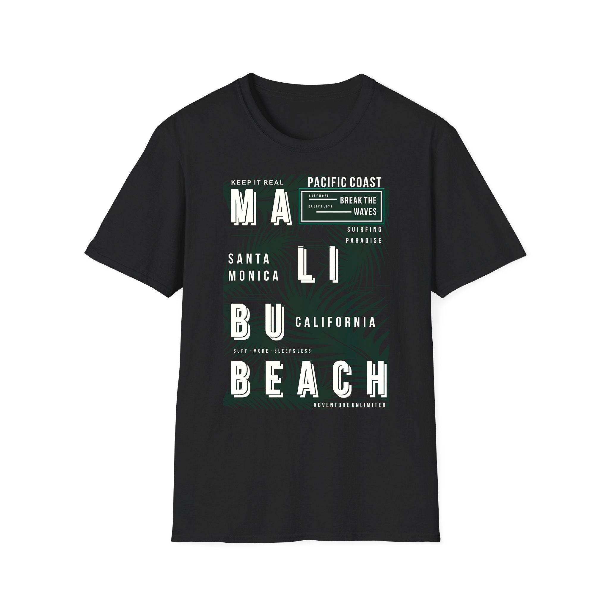 Summer unisex T-shirt Malibu Beach Pacific