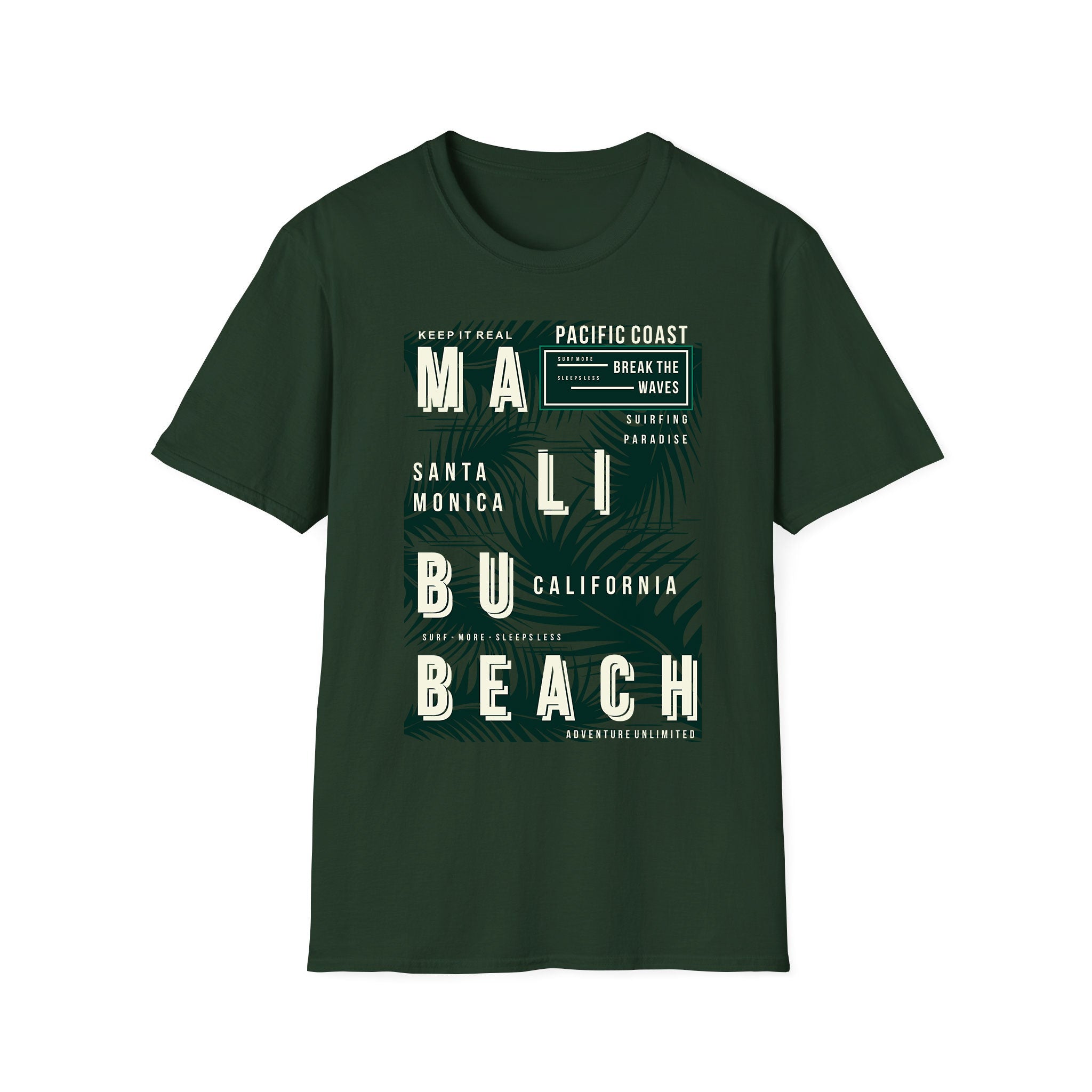 Summer unisex T-shirt Malibu Beach Pacific