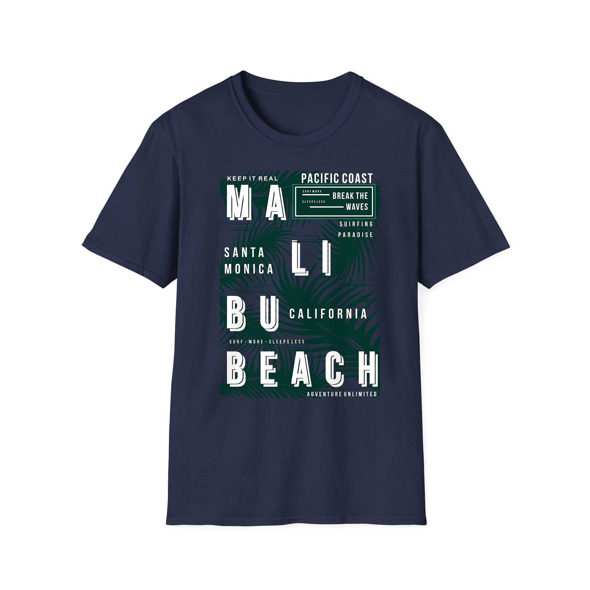 Summer unisex T-shirt Malibu Beach Pacific