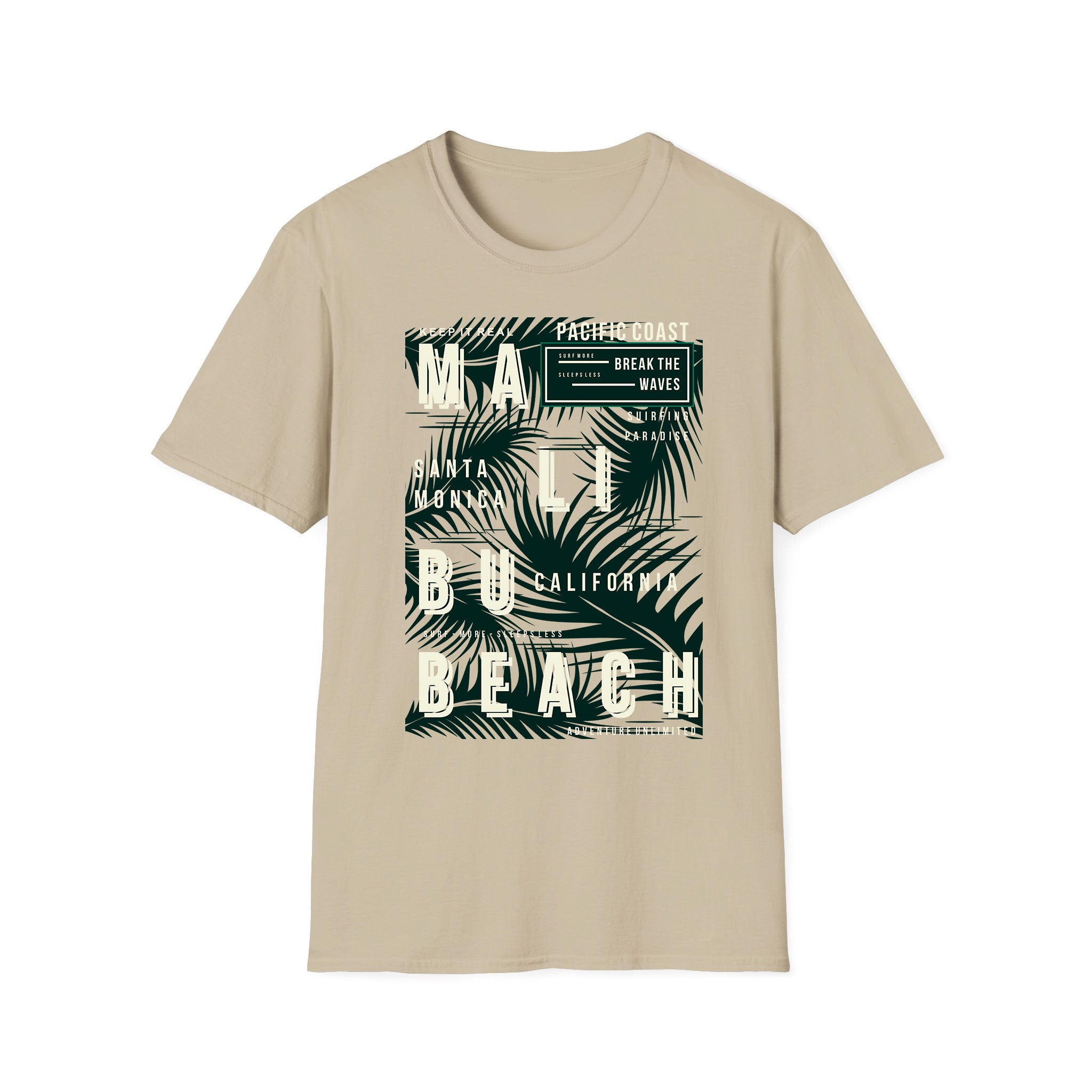 Summer unisex T-shirt Malibu Beach Pacific
