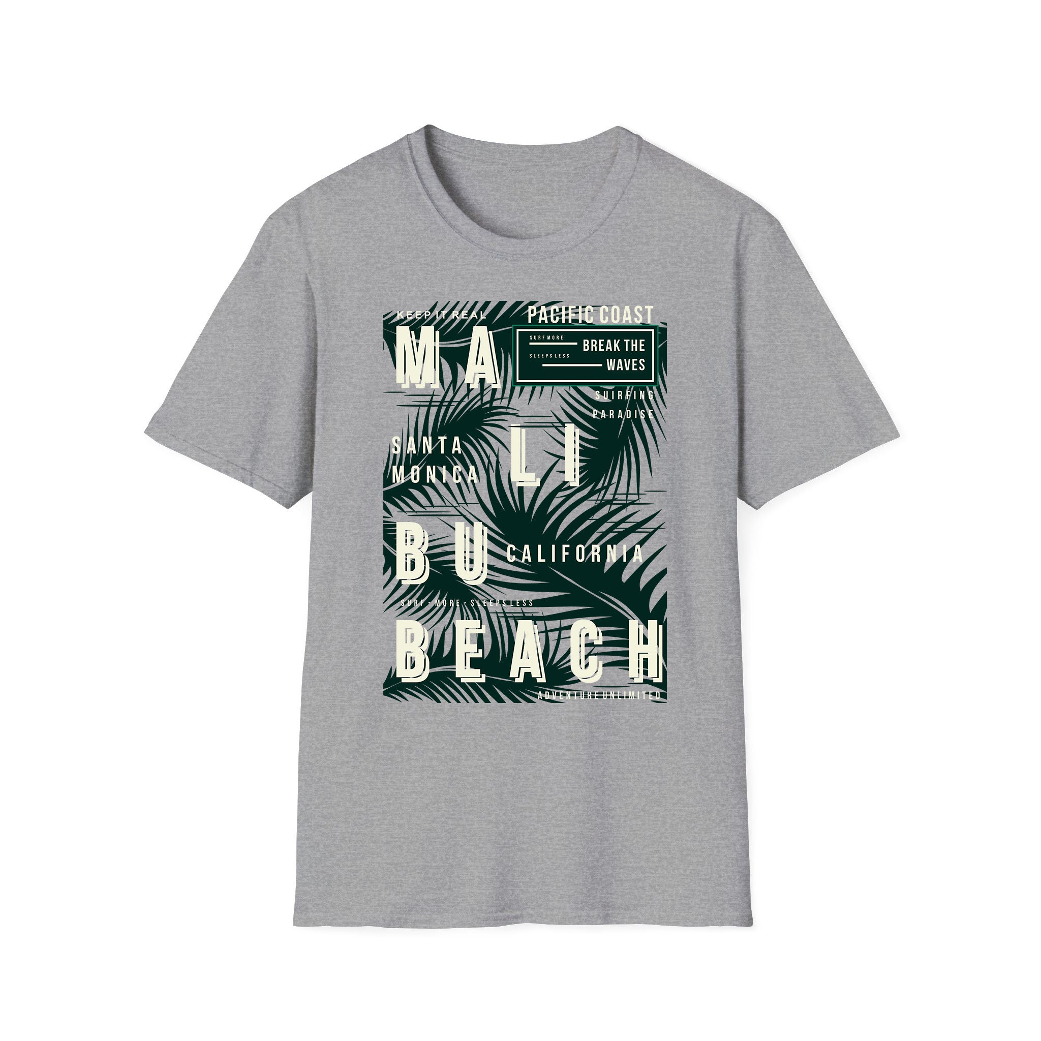 Summer unisex T-shirt Malibu Beach Pacific