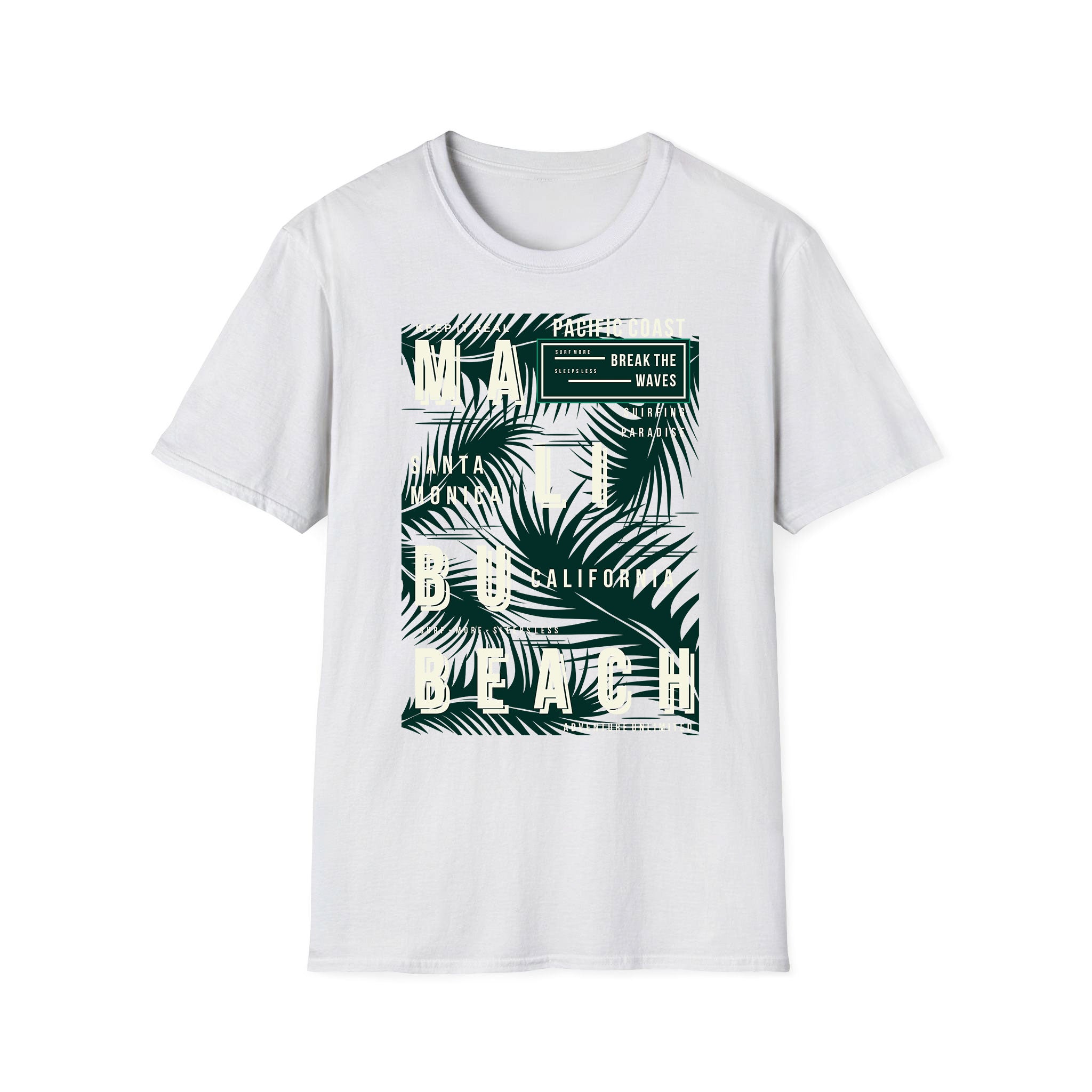 Summer unisex T-shirt Malibu Beach Pacific