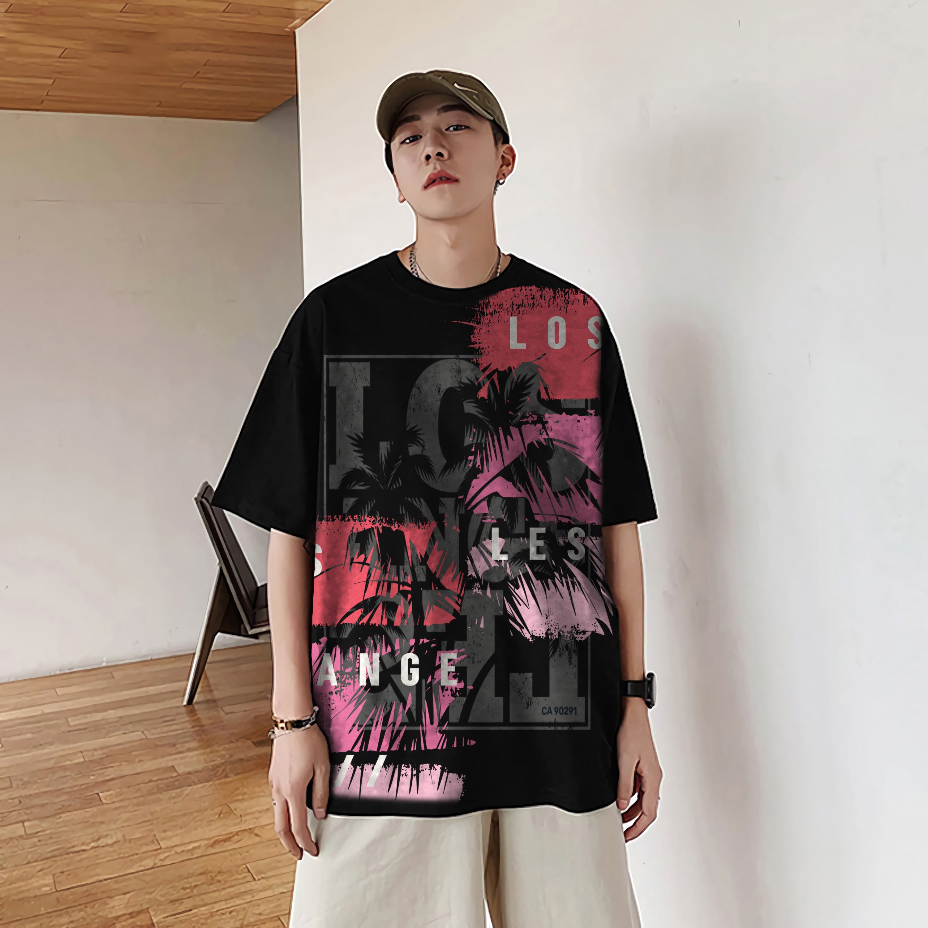 Oversize graphic T-shirt Malibu Lagoon