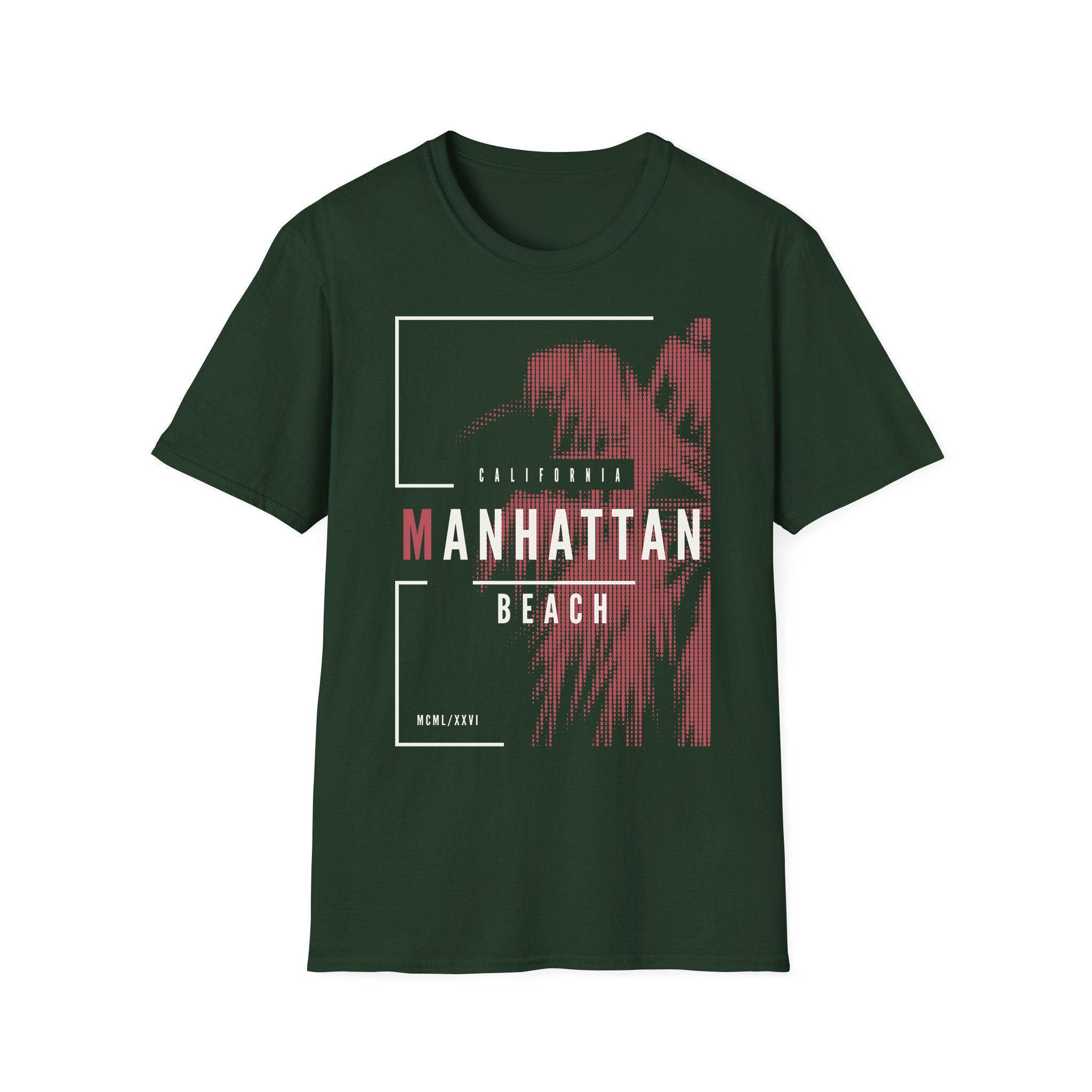 Áo thun unisex mùa hè bãi biển Manhattan