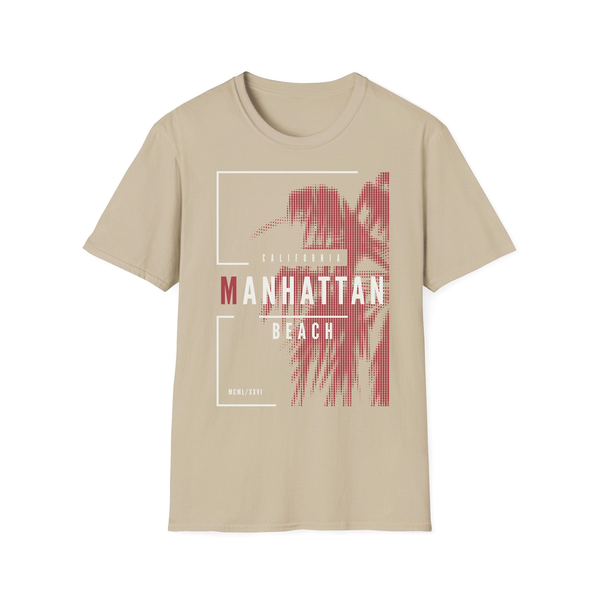 Áo thun unisex mùa hè bãi biển Manhattan