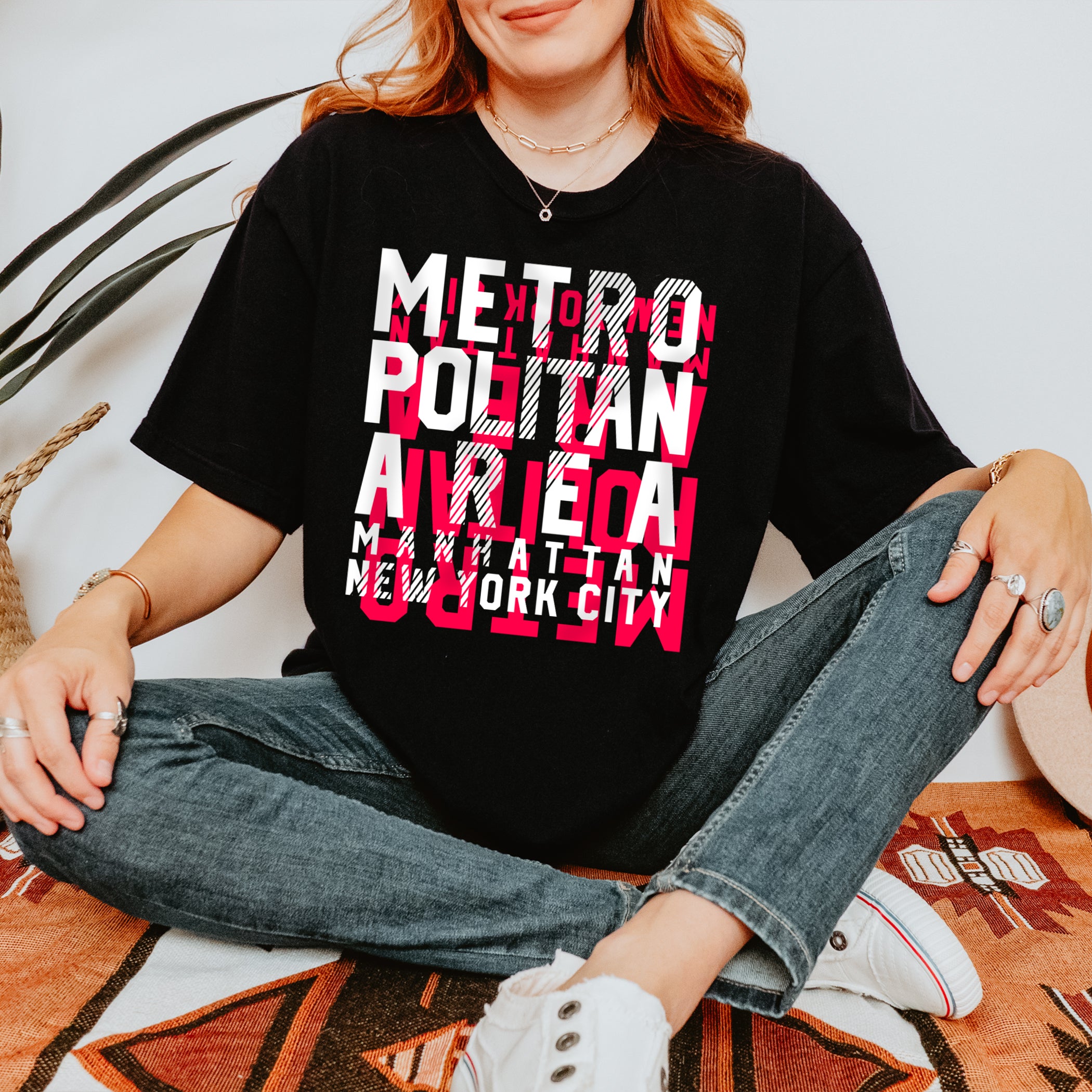 New York Unisex Tshirt Metro Politan