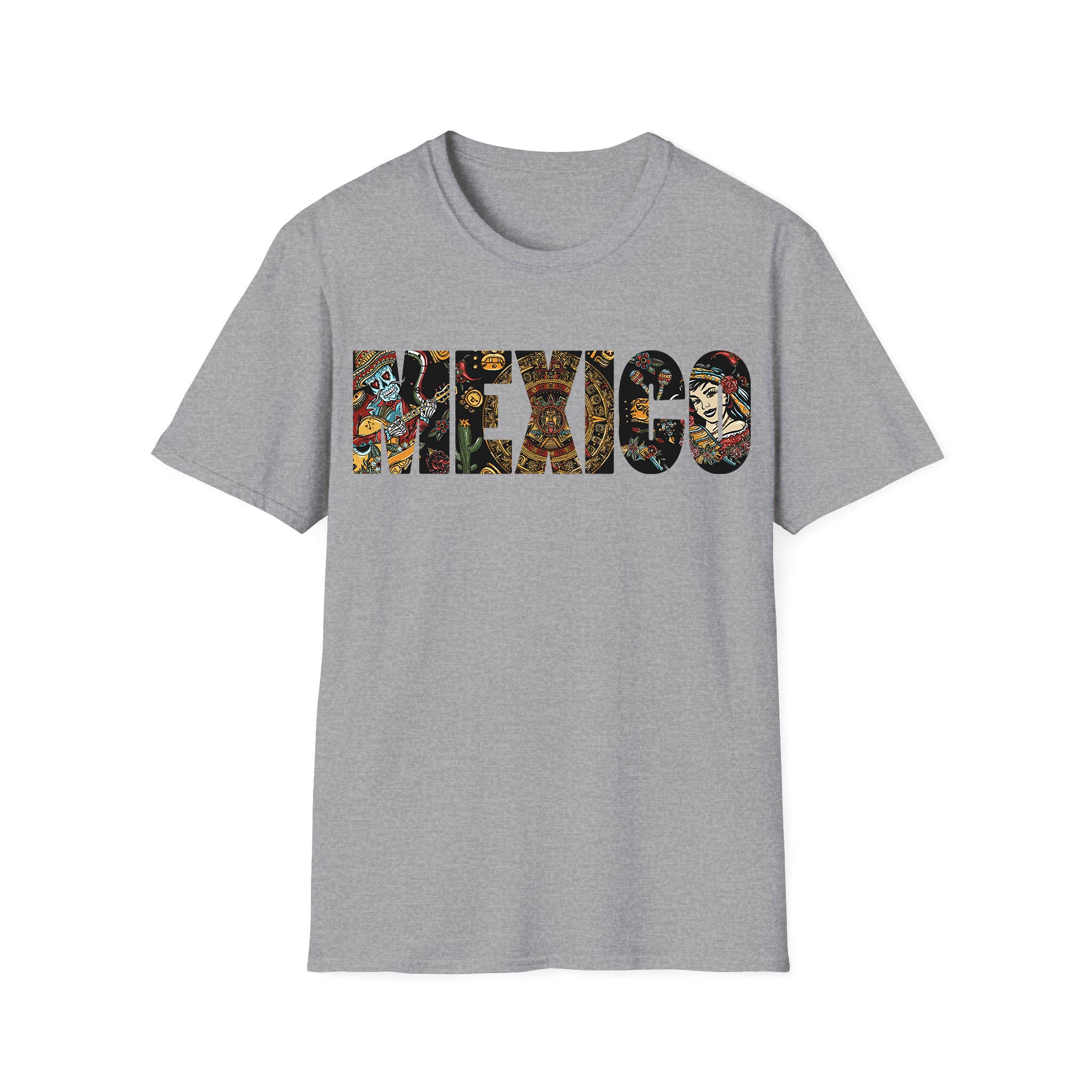 Music unisex T-shirt Mexico Art Color