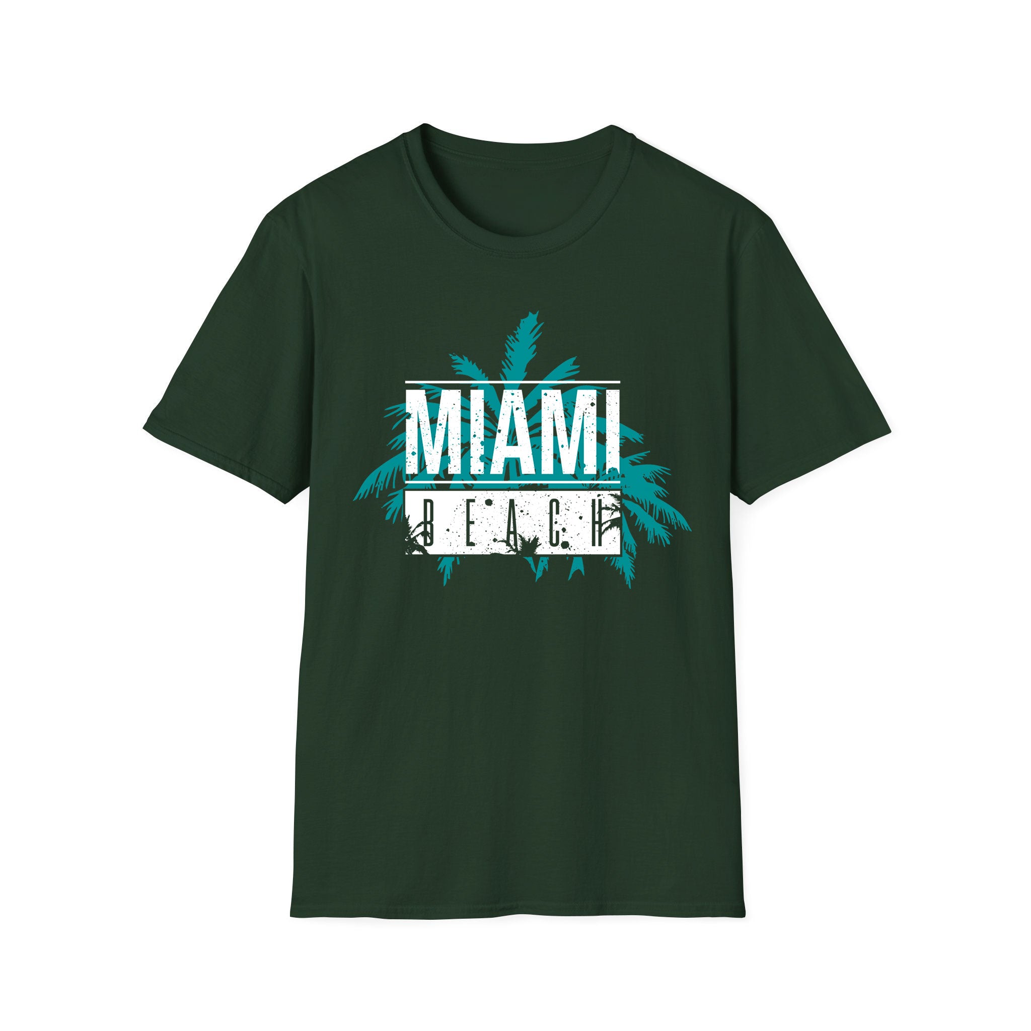 Summer unisex T-shirt Miami Beach White